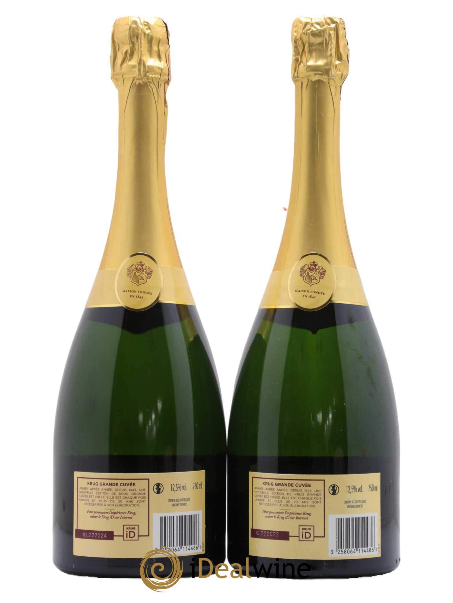 Grande Cuvée Brut - 171ème édition Krug - Lot de 2 bouteilles - 1