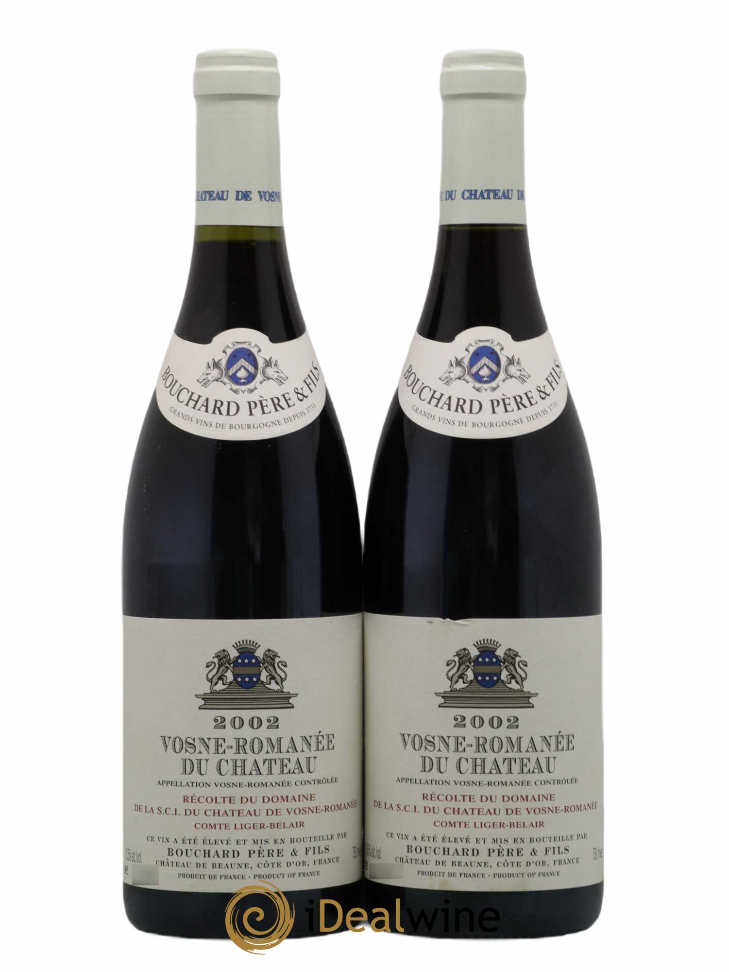 Vosne-Romanée Clos du Château Comte Liger-Belair (Domaine du) Bouchard Père & Fils 2002 - Lot de 2 bouteilles - 0