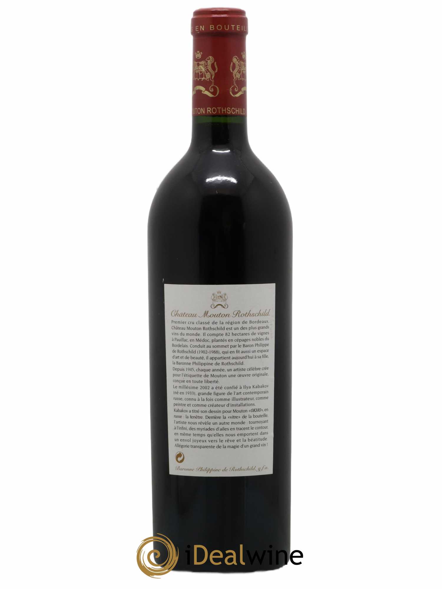 Château Mouton Rothschild 1er Grand Cru Classé 2002 - Lot of 1 bottle - 1