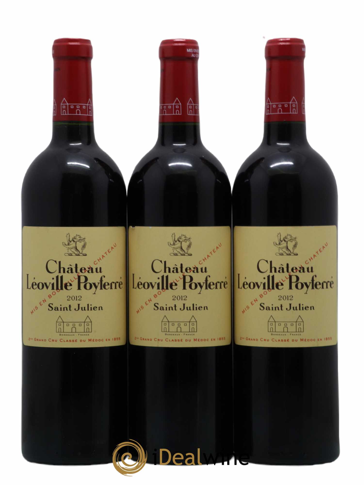 Château Léoville Poyferré 2ème Grand Cru Classé 2012 - Posten von 3 Flaschen - 0