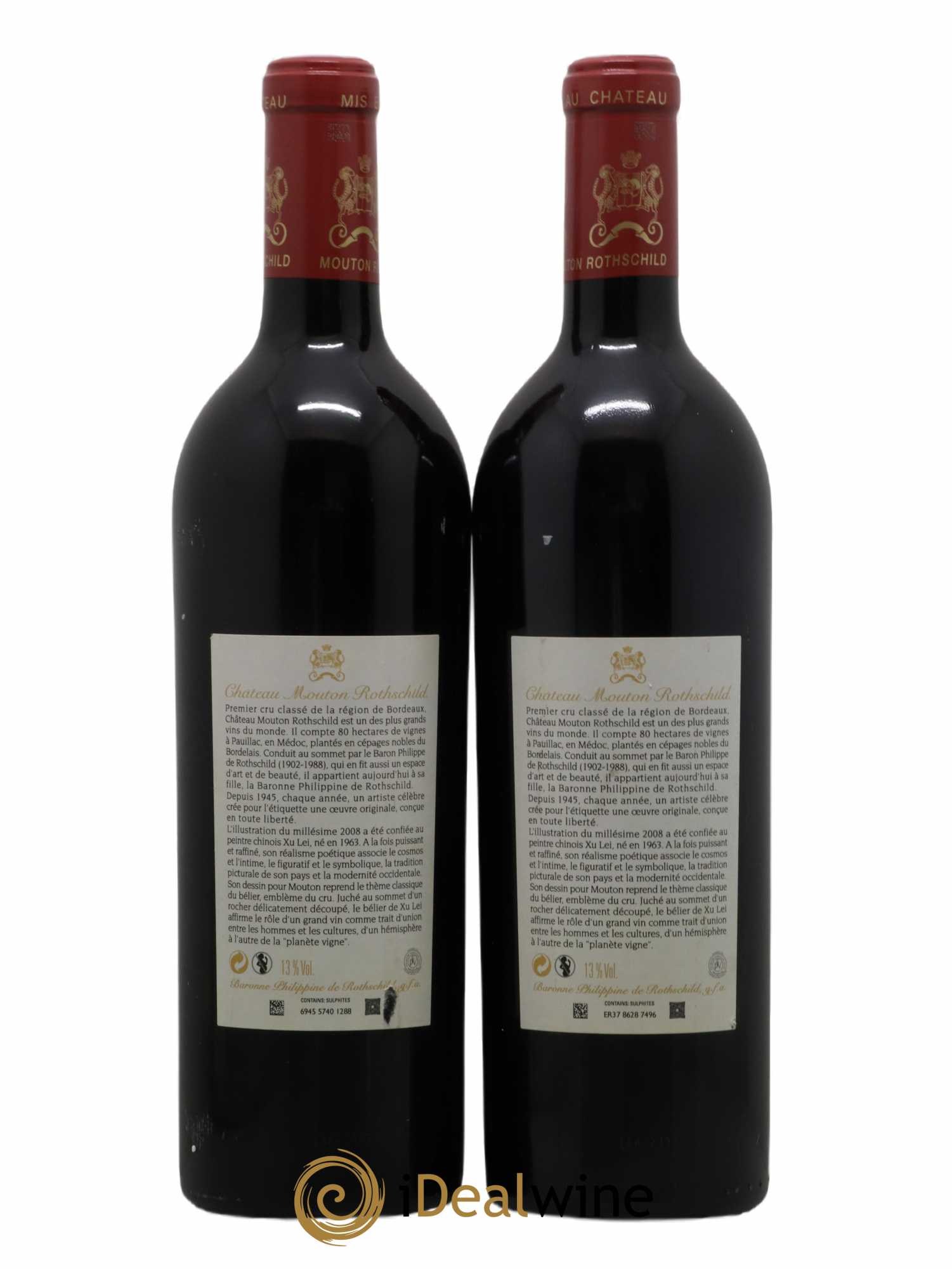 Château Mouton Rothschild 1er Grand Cru Classé 2008 - Posten von 2 Flaschen - 1