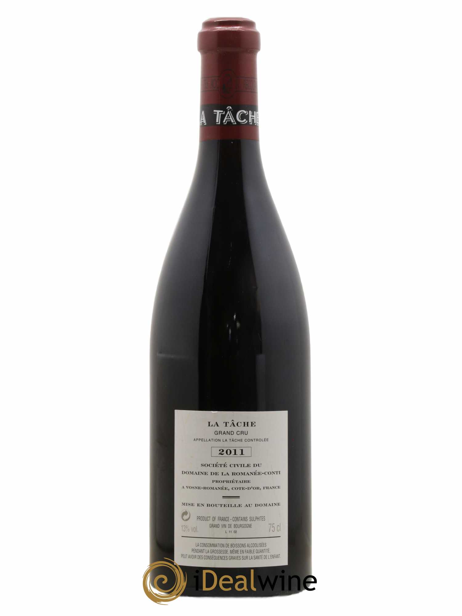 La Tâche Grand Cru Domaine de la Romanée-Conti 2011 - Lot of 1 bottle - 1