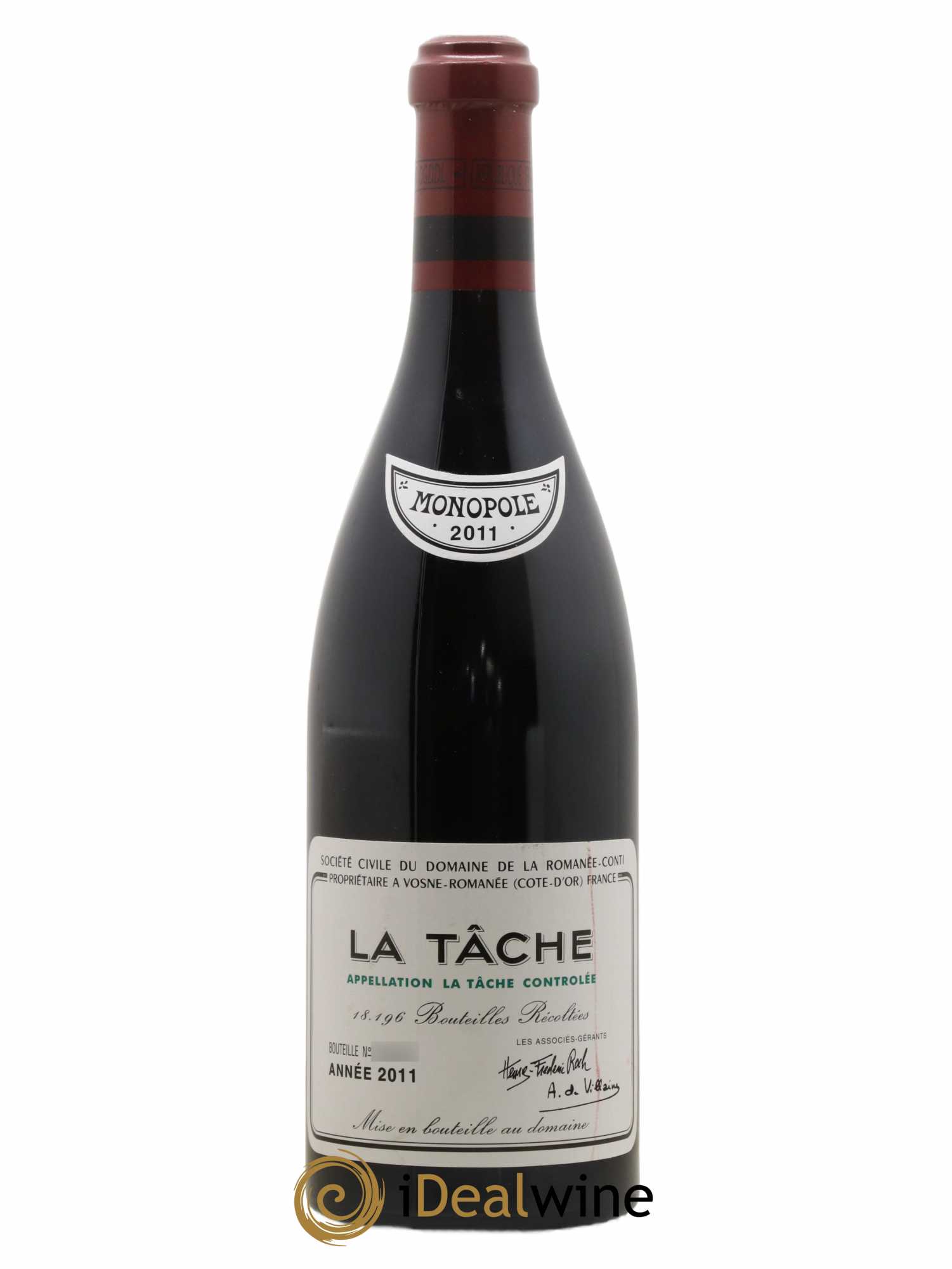 La Tâche Grand Cru Domaine de la Romanée-Conti 2011 - Lot of 1 bottle - 0