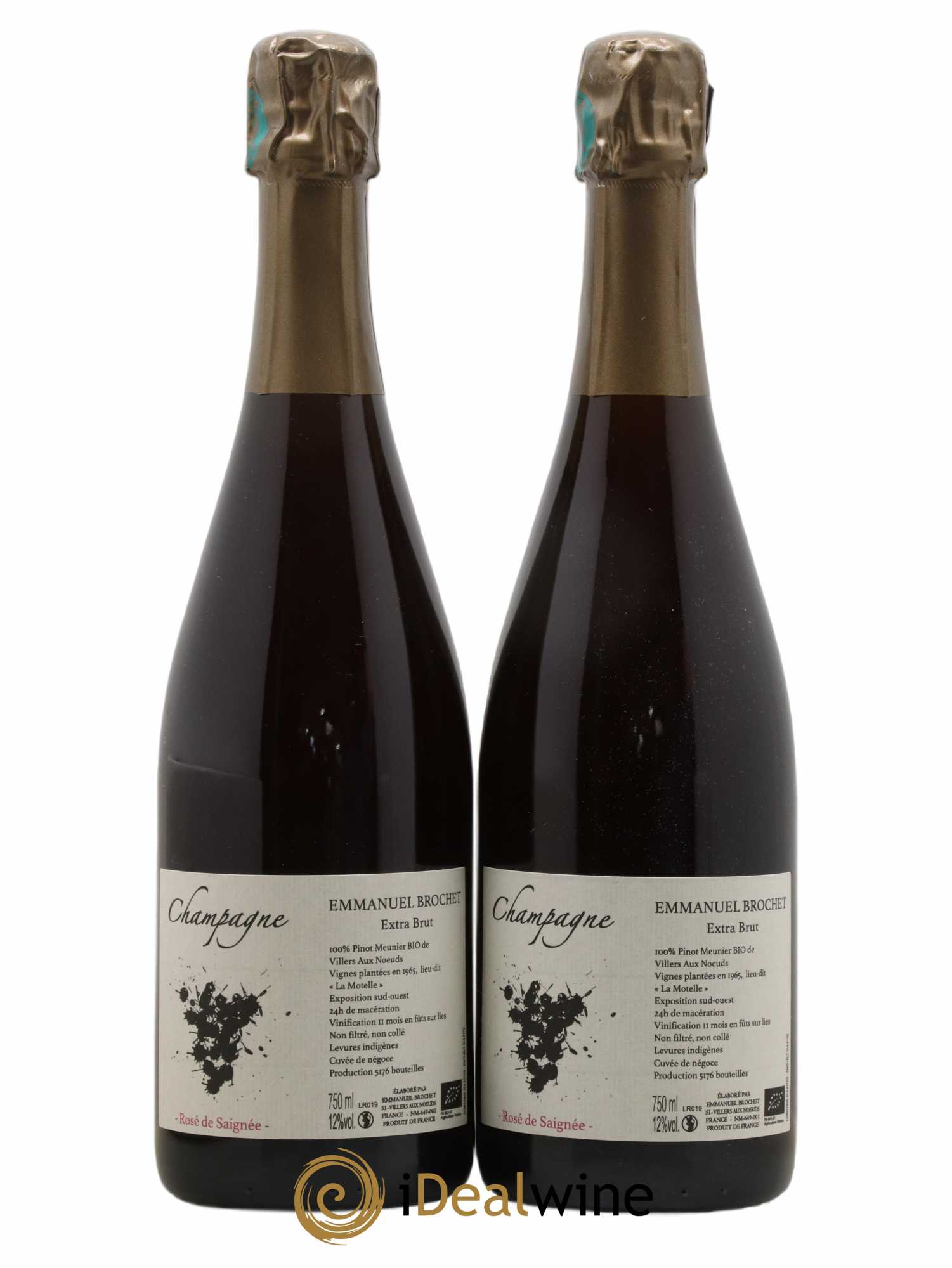 Rosé de Saignée Extra-Brut Emmanuel Brochet - Lot de 2 bouteilles - 0