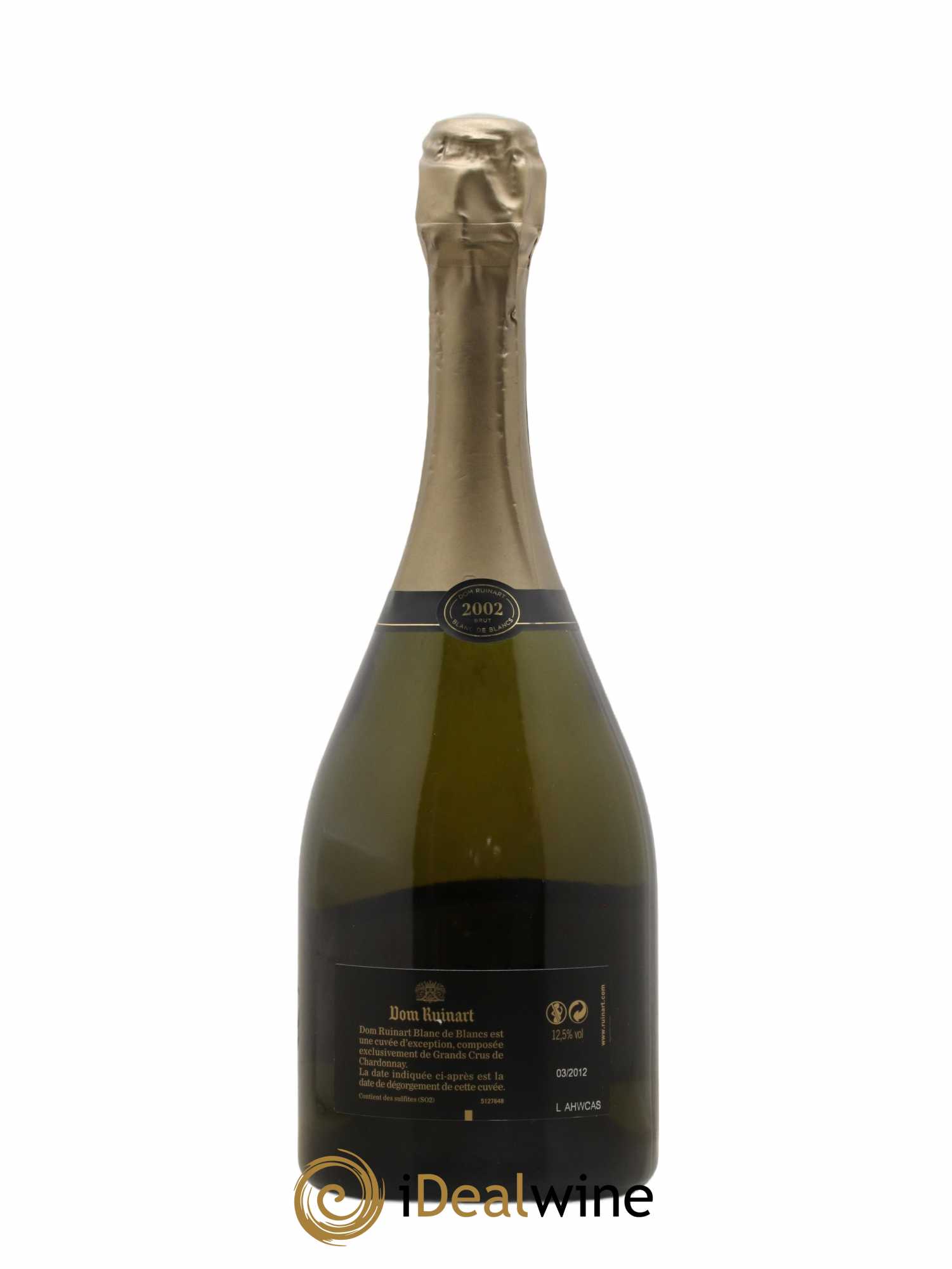 Dom Ruinart Brut Ruinart 2002 - Lot de 1 bouteille - 2
