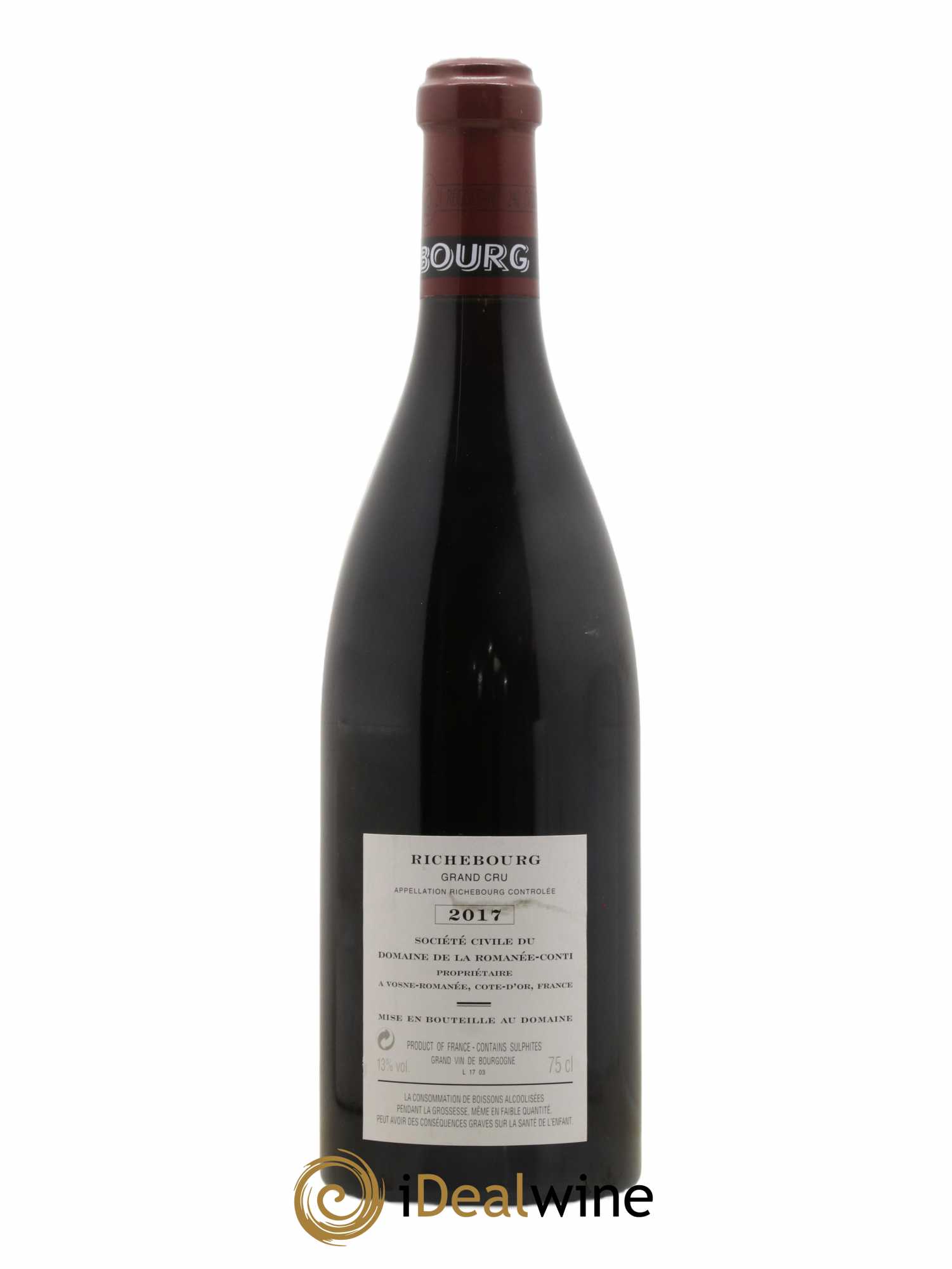 Richebourg Grand Cru Domaine de la Romanée-Conti 2017 - Lotto di 1 bottiglia - 1