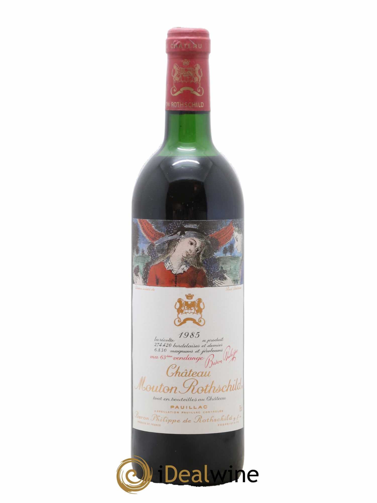 Château Mouton Rothschild 1er Grand Cru Classé 1985 - Posten von 1 Flasche - 0