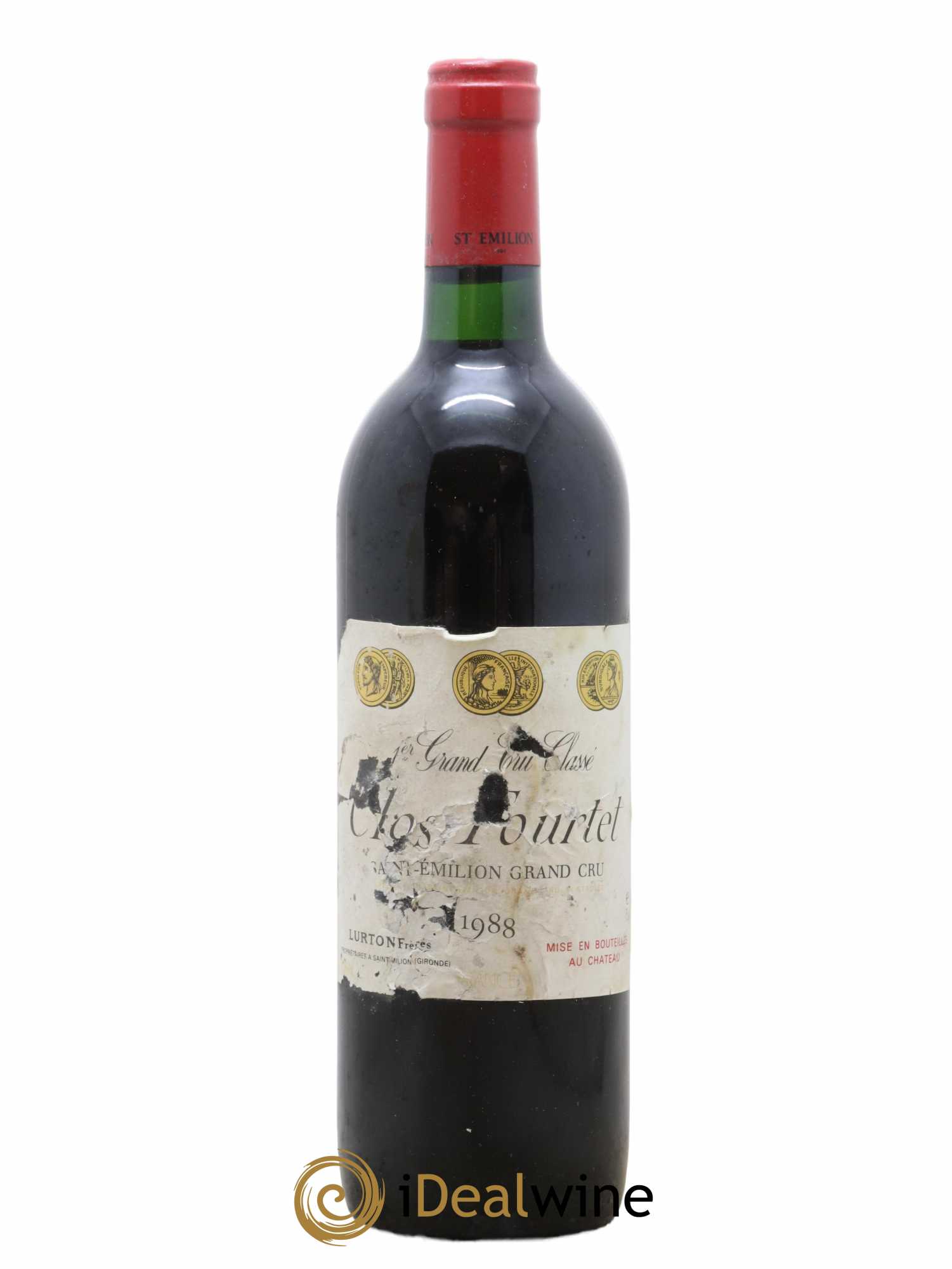 Clos Fourtet 1er Grand Cru Classé B 1988 - Lot de 1 bouteille - 0