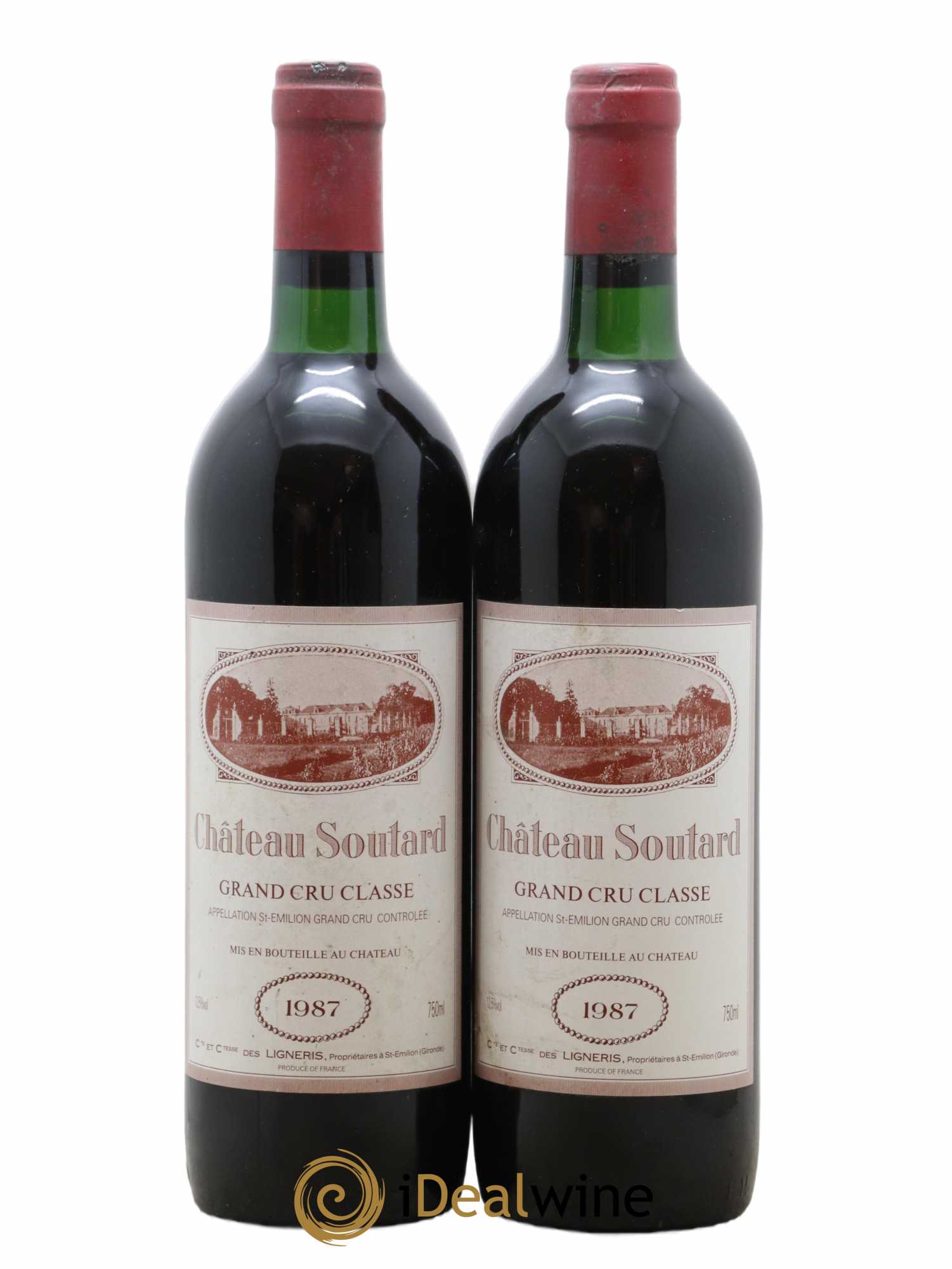 Château Soutard Grand Cru Classé 1987 - Lot de 2 bouteilles - 0