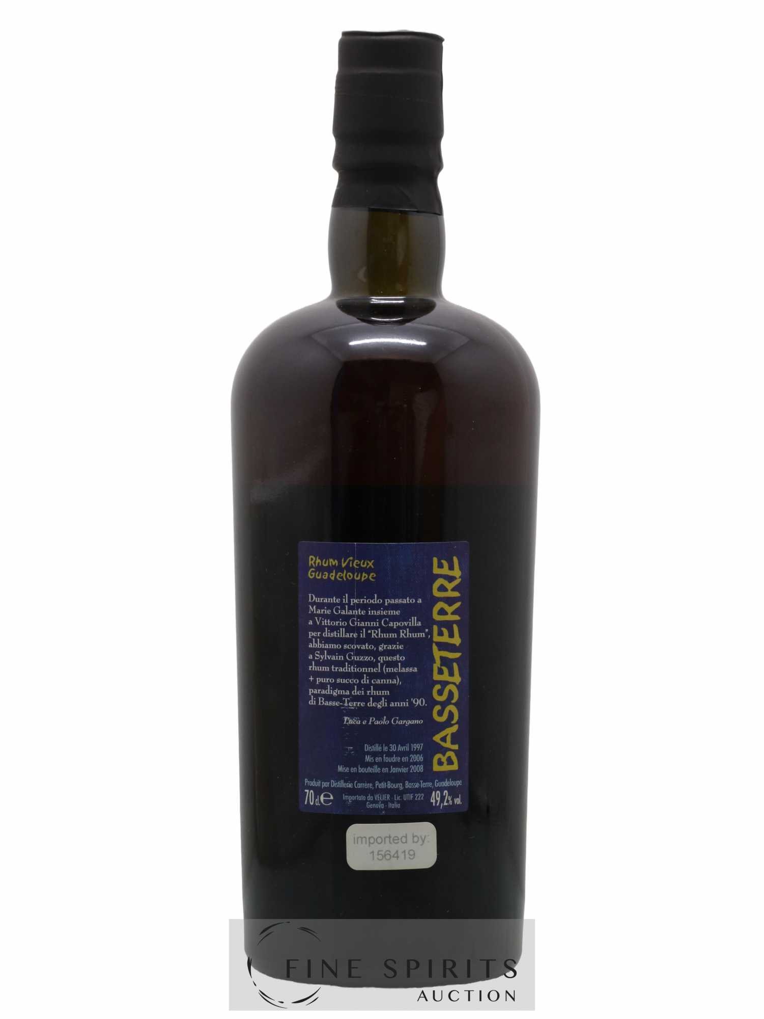 Basseterre 1997 Velier bottled 2008 - Lot de 1 bouteille - 1