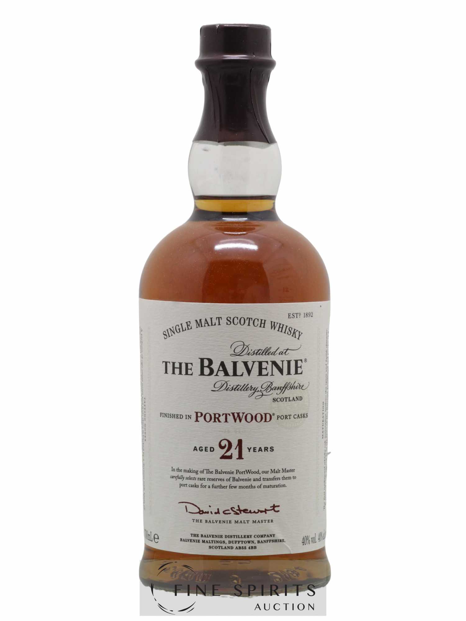 Balvenie (The) 21 years Of. PortWood - Lot of 1 bottle - 1