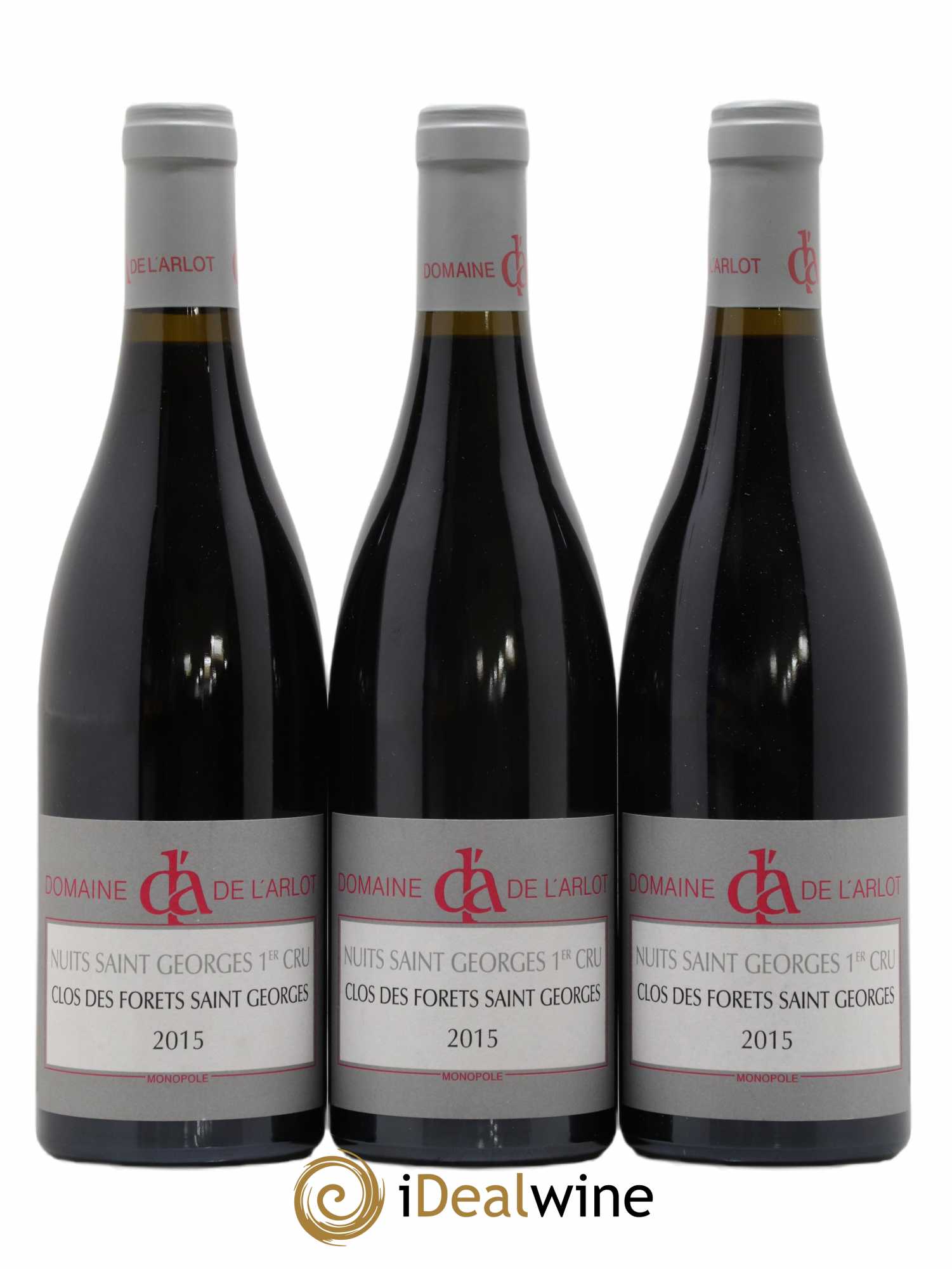 Nuits-Saint-Georges 1er Cru Clos des Forêts Saint-Georges Domaine de l'Arlot 2015 - Lot de 3 bouteilles - 0