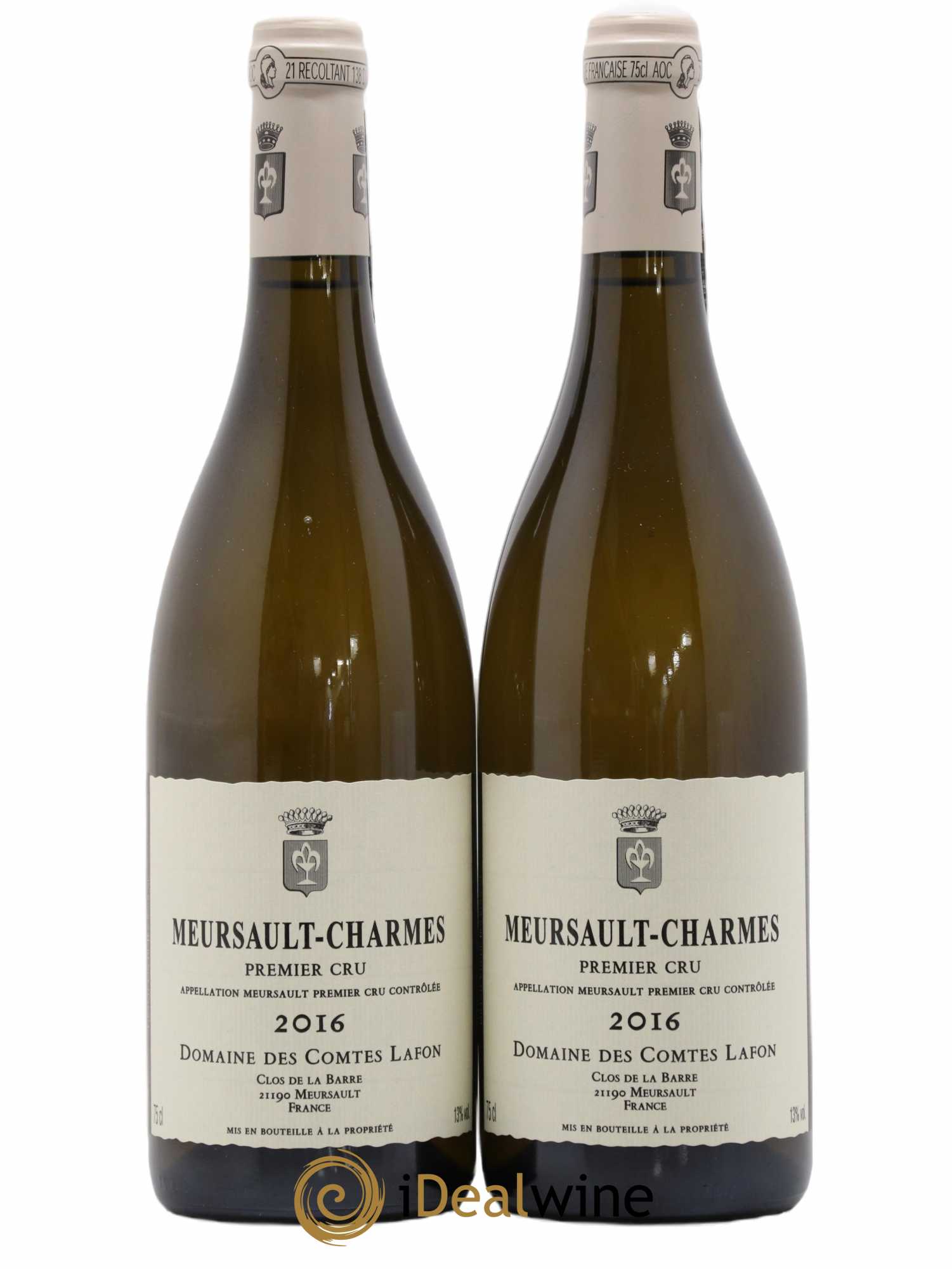 Meursault 1er Cru Charmes Comtes Lafon (Domaine des) 2016 - Lot de 2 bouteilles - 0
