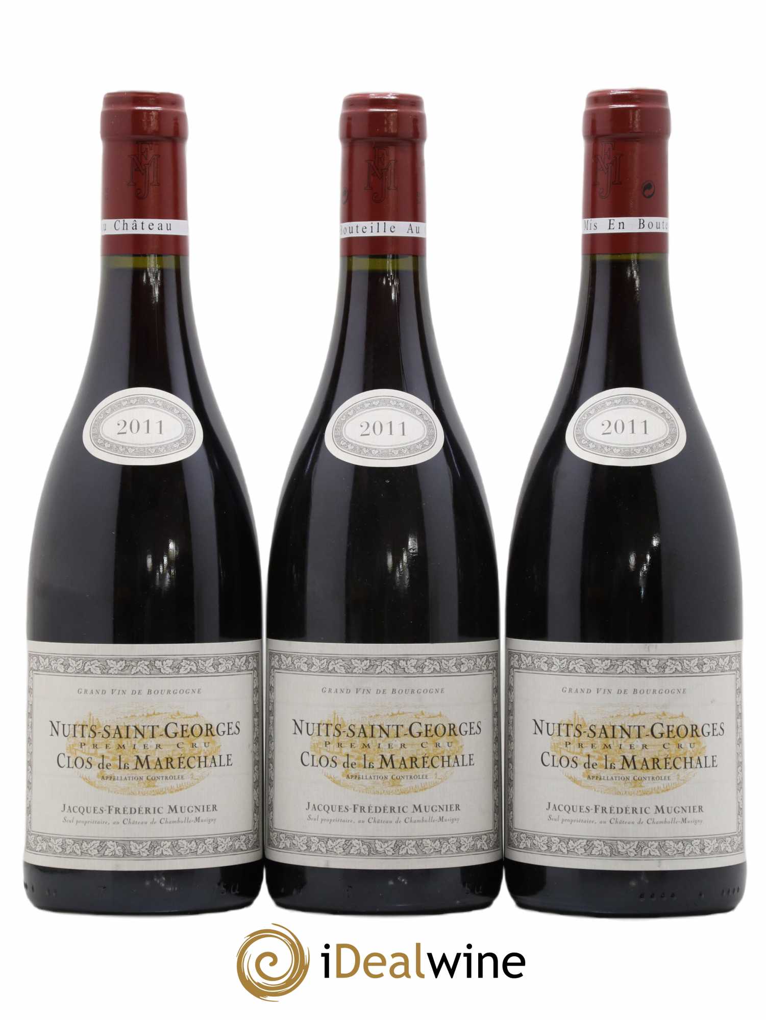 Nuits-Saint-Georges 1er Cru Clos de La Maréchale Jacques-Frédéric Mugnier 2011 - Lot de 3 bouteilles - 0