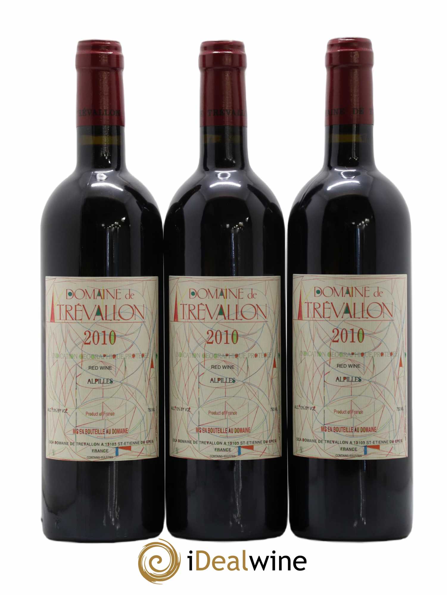 Alpilles Trévallon (Domaine de) Eloi Dürrbach 2010 - Lot de 3 bouteilles - 0