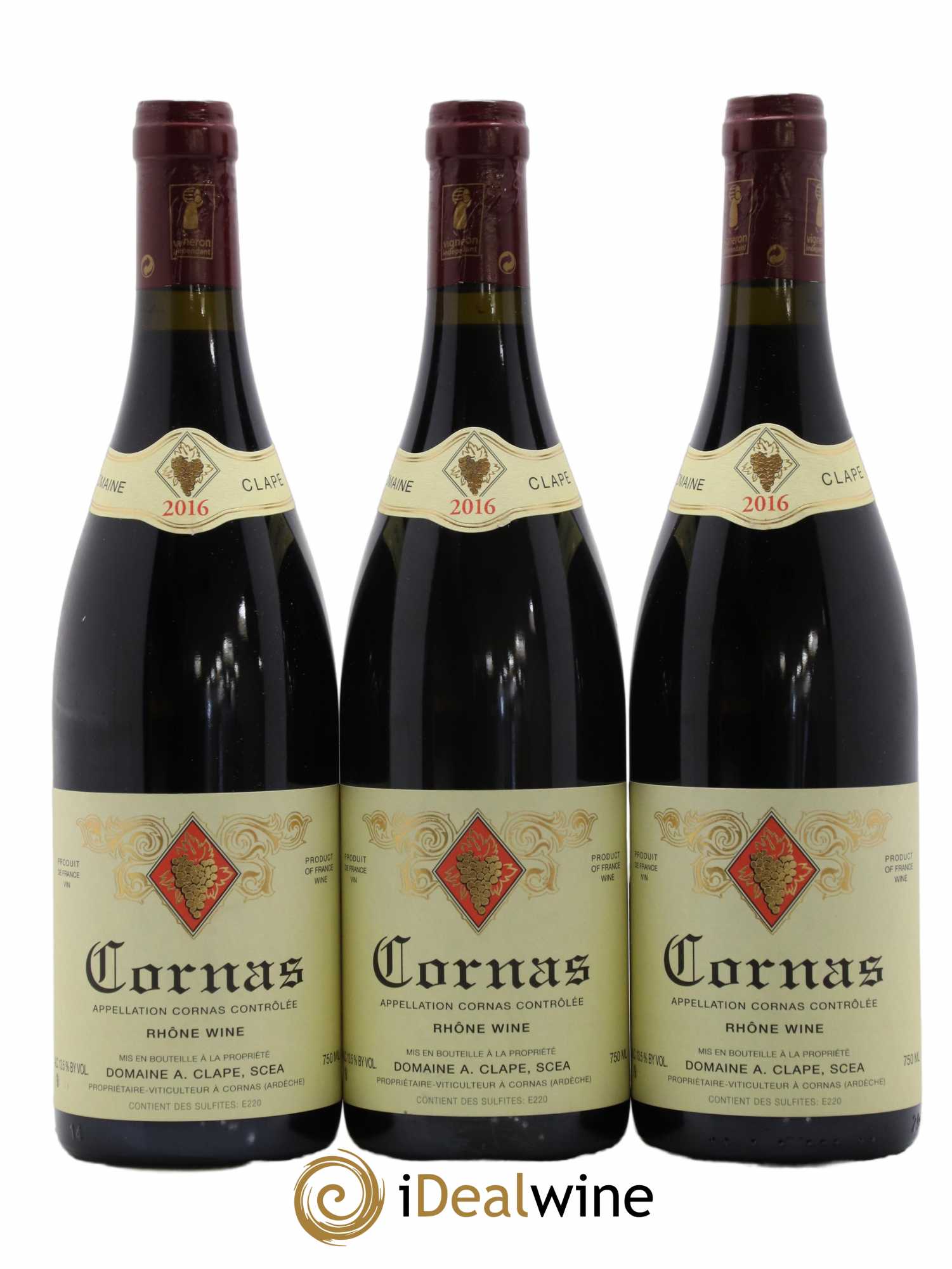 Cornas Auguste Clape 2016 - Lot de 3 bouteilles - 0