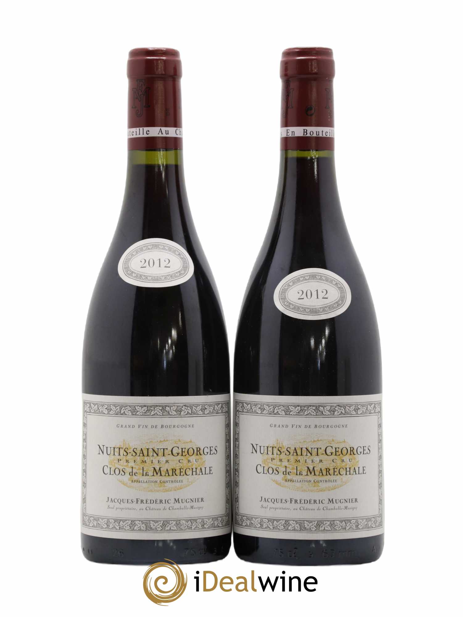 Nuits-Saint-Georges 1er Cru Clos de La Maréchale Jacques-Frédéric Mugnier 2012 - Lot de 2 bouteilles - 0