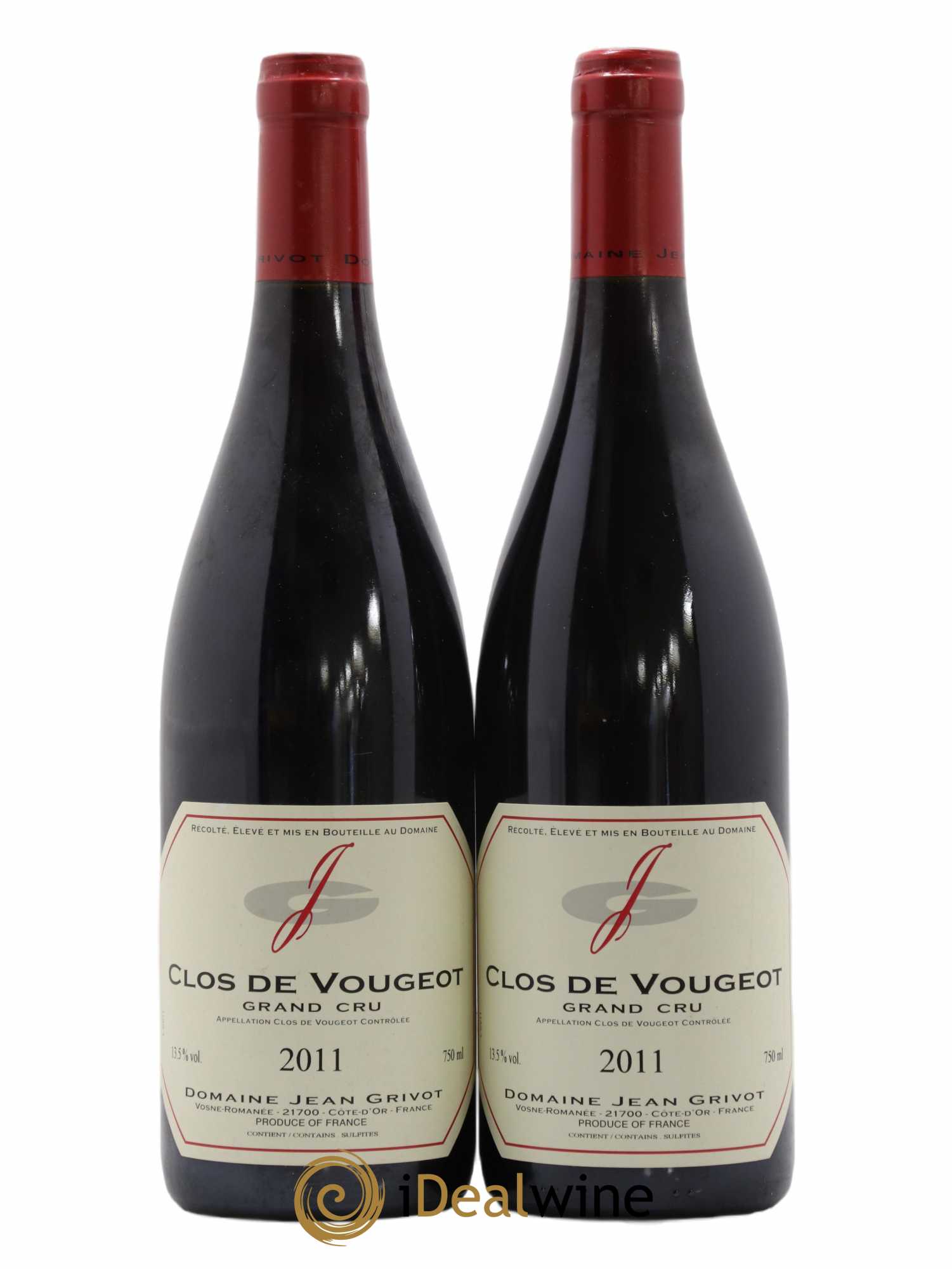 Clos de Vougeot Grand Cru Jean Grivot 2011 - Lot de 2 bouteilles - 0