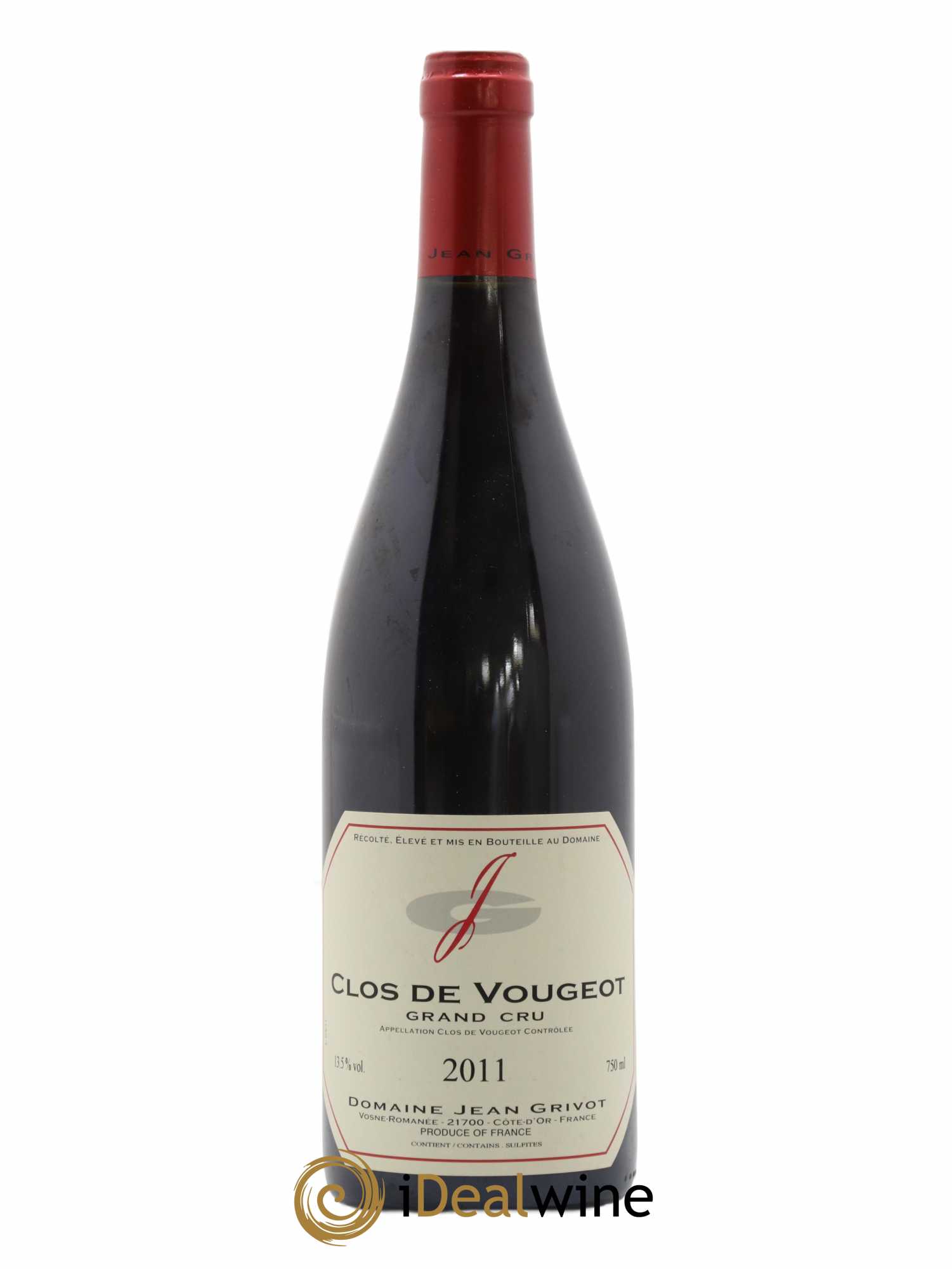 Clos de Vougeot Grand Cru Jean Grivot 2011 - Lot de 1 bouteille - 0