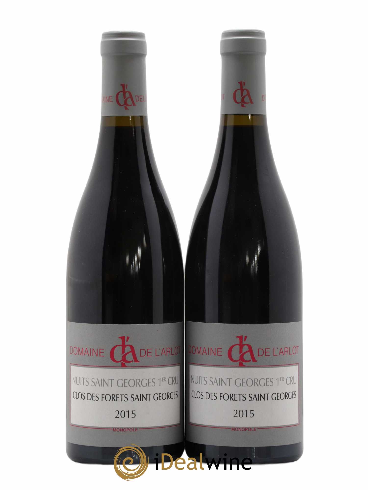 Nuits-Saint-Georges 1er Cru Clos des Forêts Saint-Georges Domaine de l'Arlot 2015 - Lot de 2 bouteilles - 0