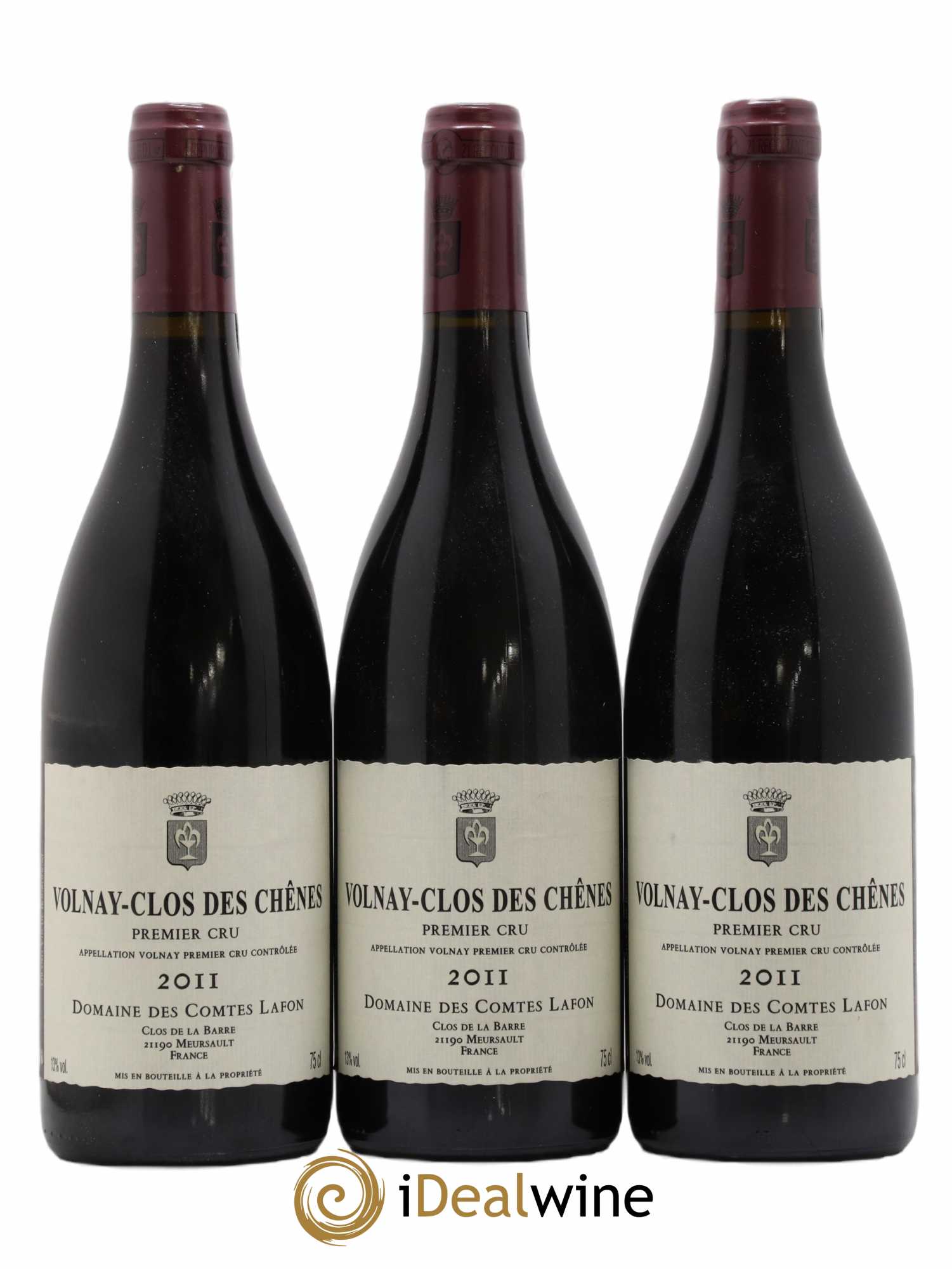 Volnay 1er Cru Clos des Chênes Comtes Lafon (Domaine des) 2011 - Lot de 3 bouteilles - 0