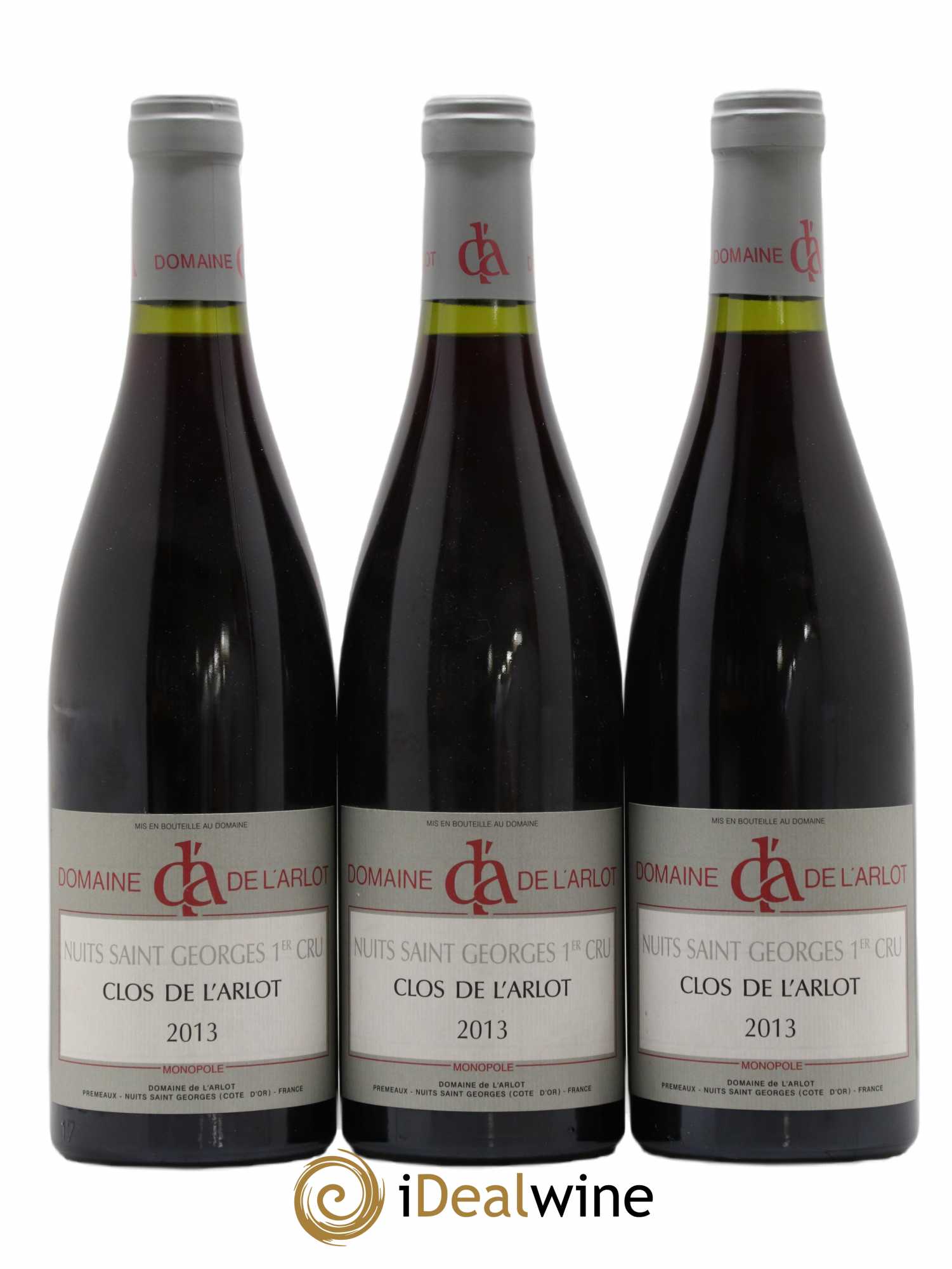 Nuits-Saint-Georges 1er Cru Clos de l'Arlot Domaine de l'Arlot 2013 - Lot de 3 bouteilles - 0