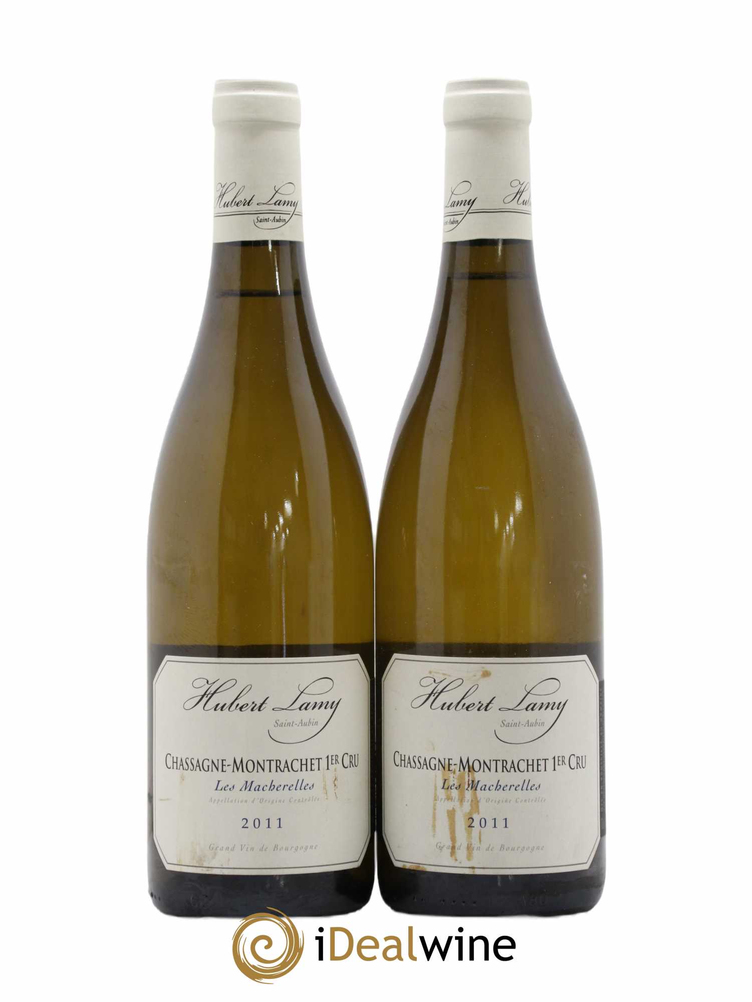 Chassagne-Montrachet 1er Cru Les Macherelles Hubert Lamy 2011 - Lot de 2 bouteilles - 0
