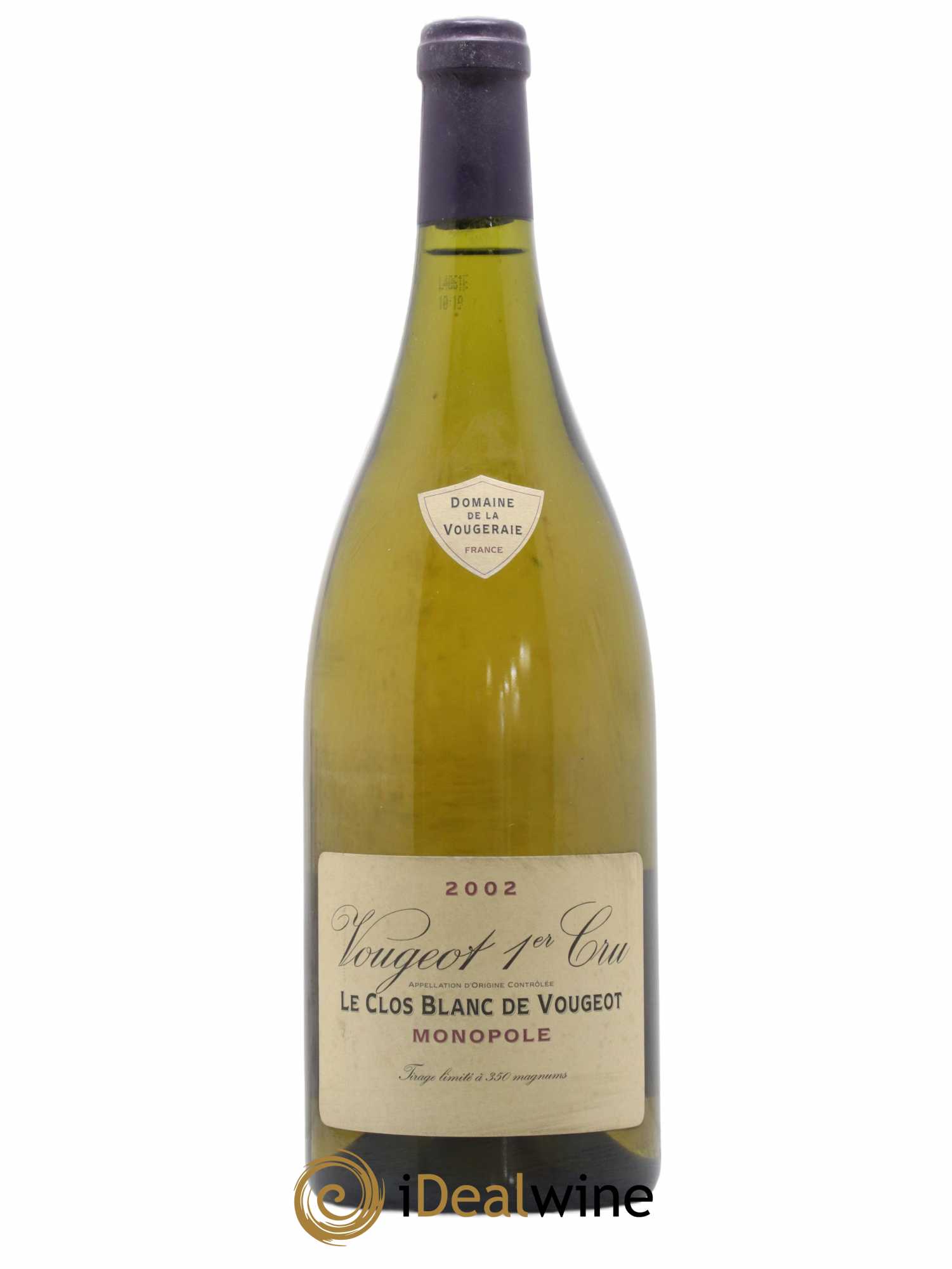 Vougeot 1er Cru Le Clos Blanc de Vougeot La Vougeraie 2002 - Lot de 1 magnum - 0
