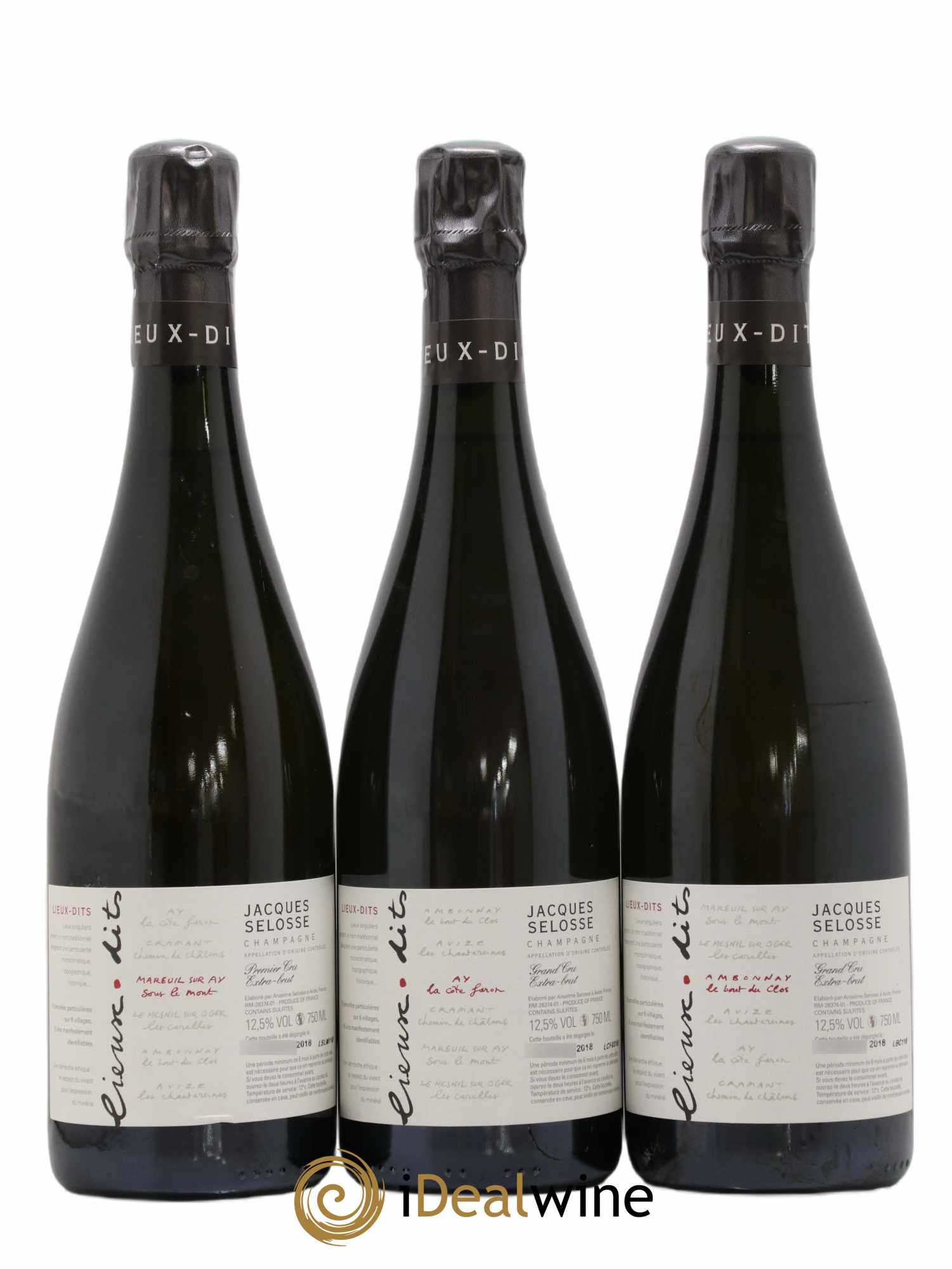 Caisse Collection Lieux-dits Jacques Selosse - Lot of 6 bottles - 1