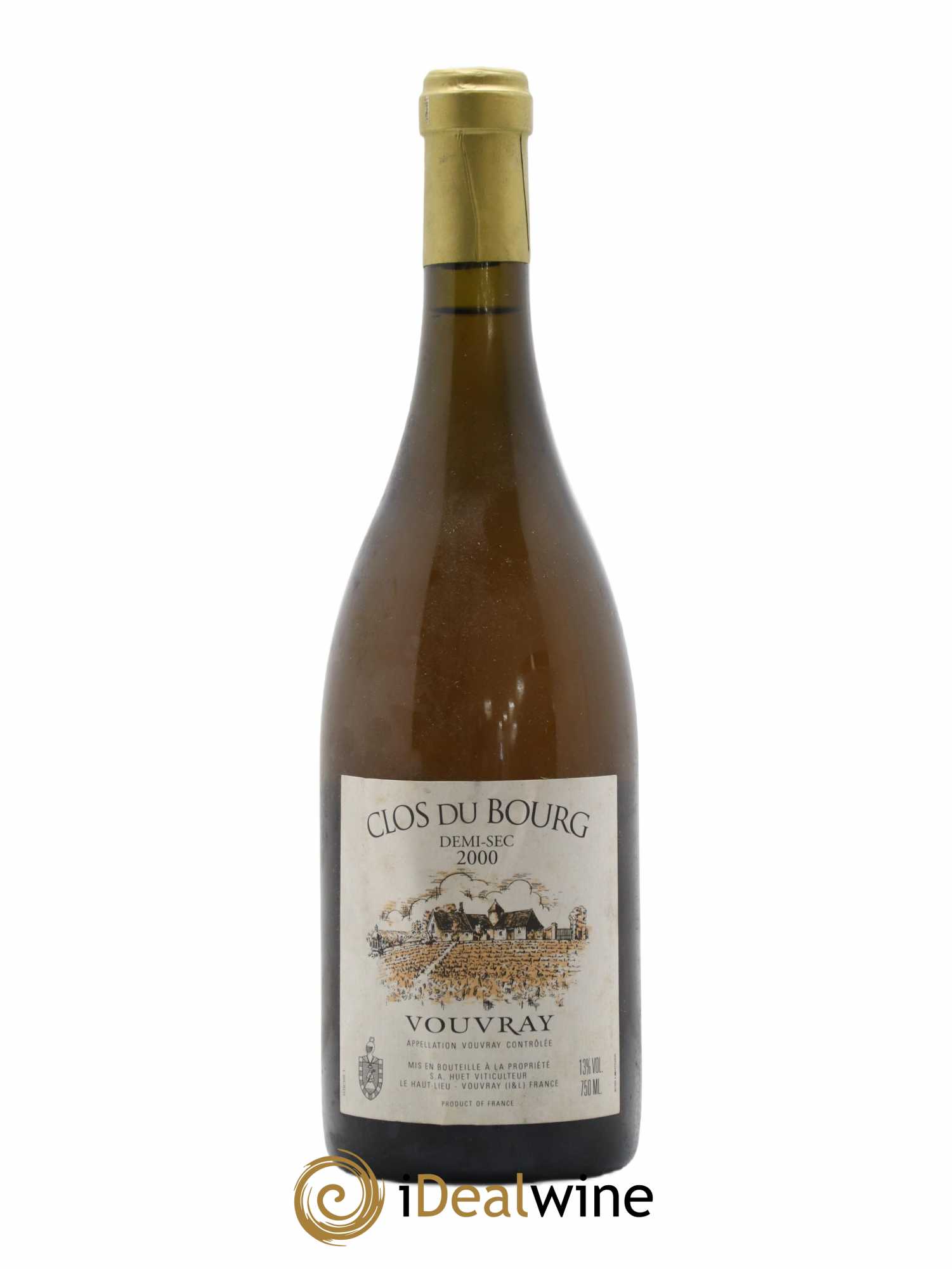 Vouvray Clos du Bourg Demi-Sec Domaine Huet 2000 - Lot de 1 bouteille - 0