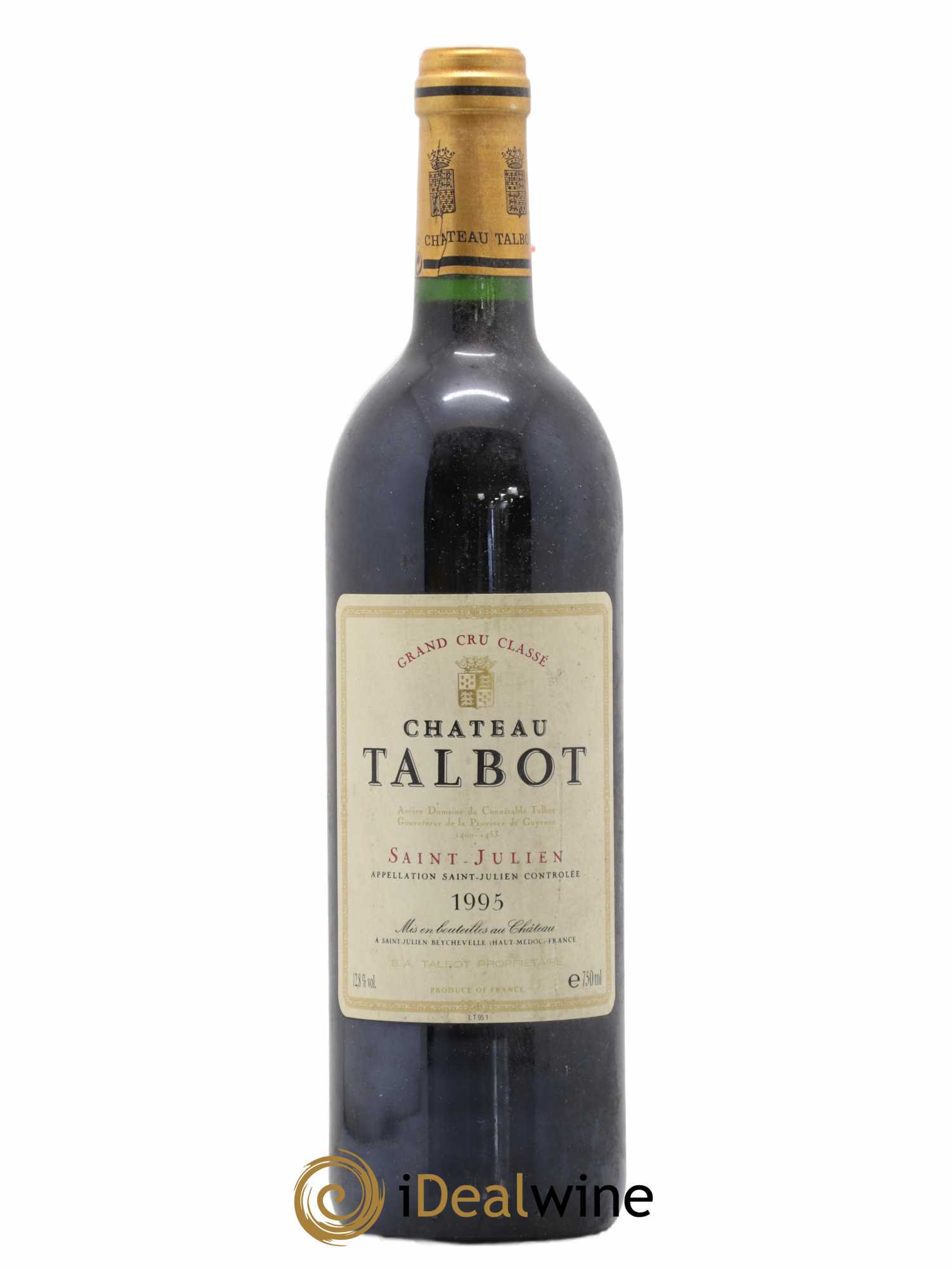 Château Talbot 4ème Grand Cru Classé 1995 - Lot de 1 bouteille - 0