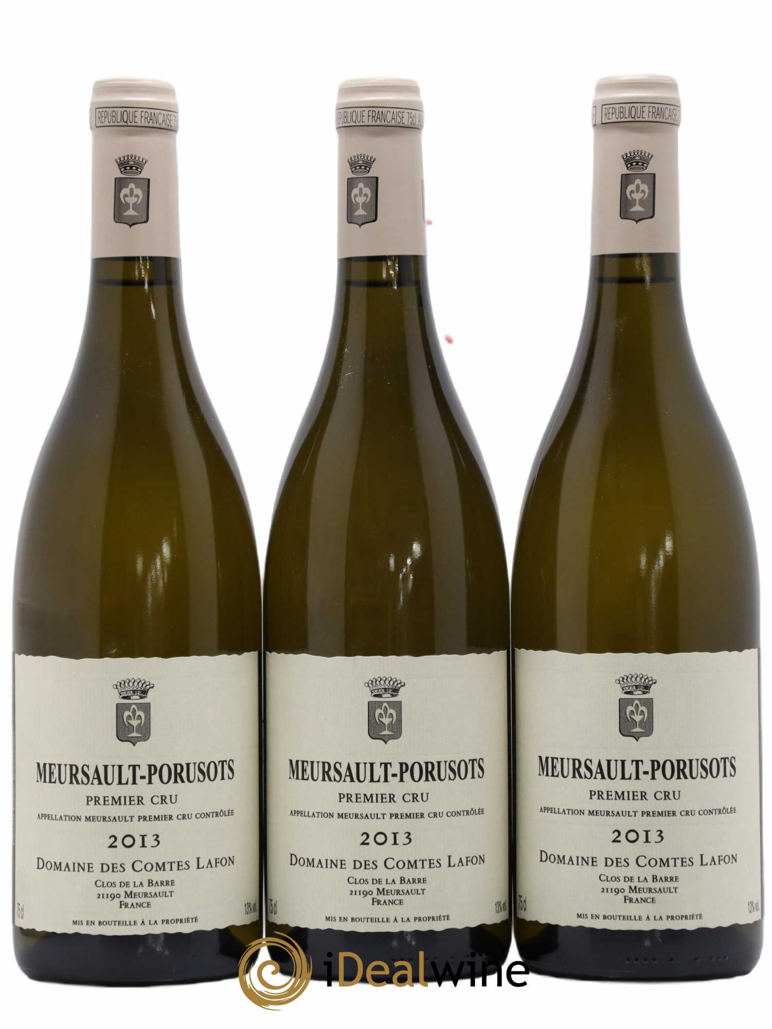 Meursault 1er Cru Porusots Comtes Lafon (Domaine des) 2013 - Lot de 3 bouteilles - 0