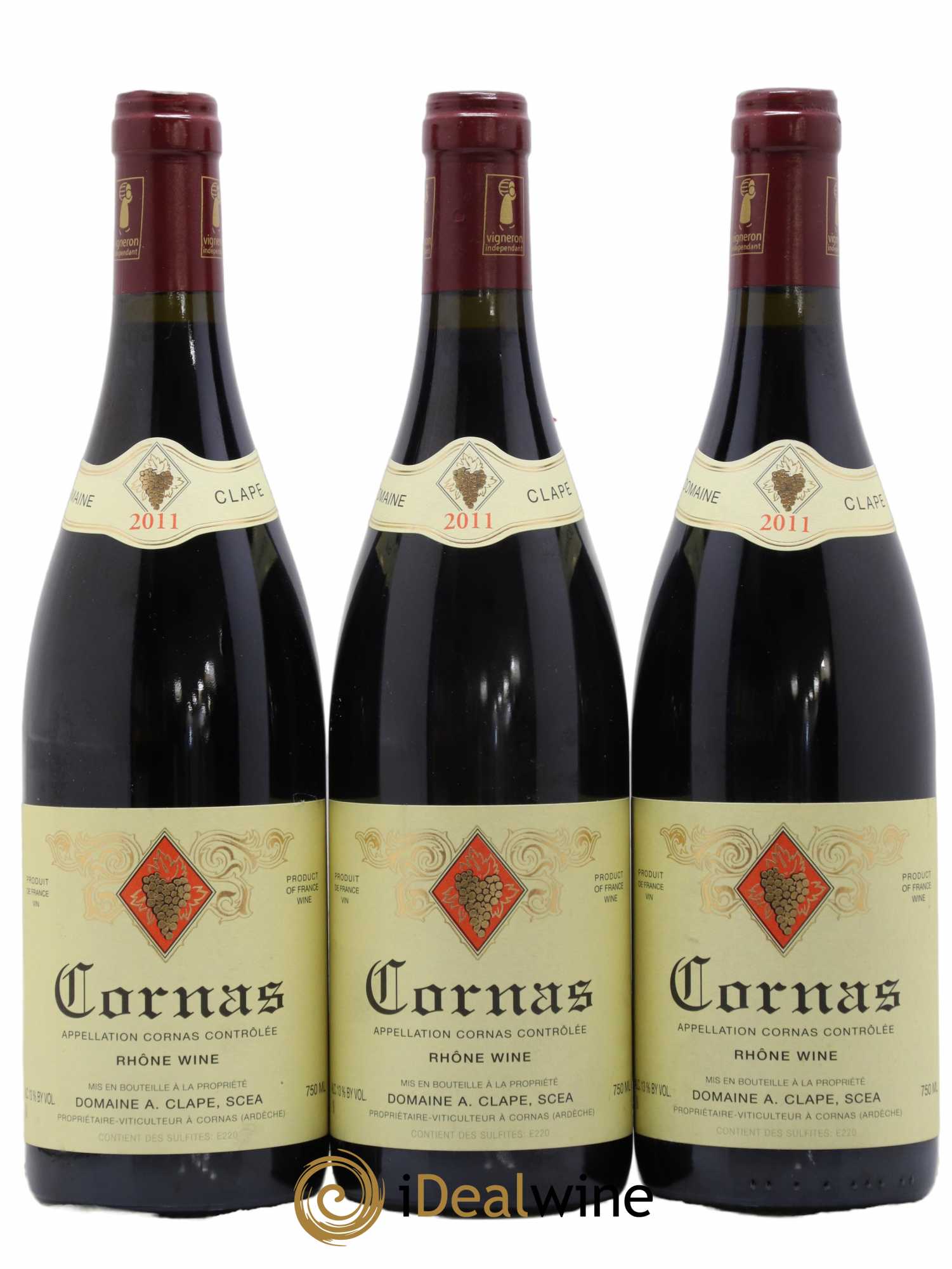 Cornas Auguste Clape 2011 - Lot de 3 bouteilles - 0