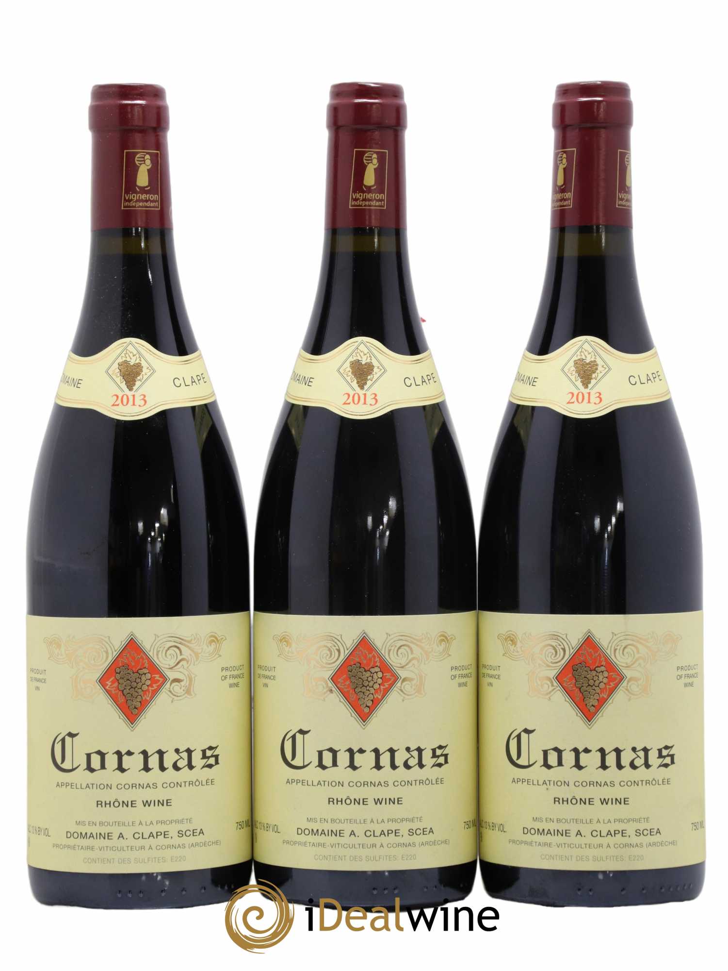 Cornas Auguste Clape 2013 - Lot de 3 bouteilles - 0