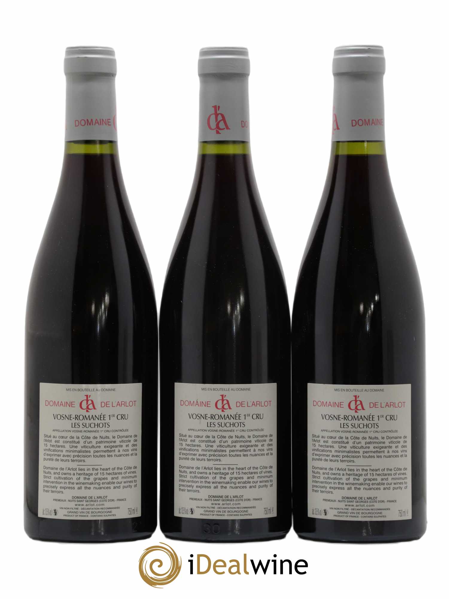 Vosne-Romanée 1er Cru Les Suchots Domaine de l'Arlot 2013 - Lot de 3 bouteilles - 1