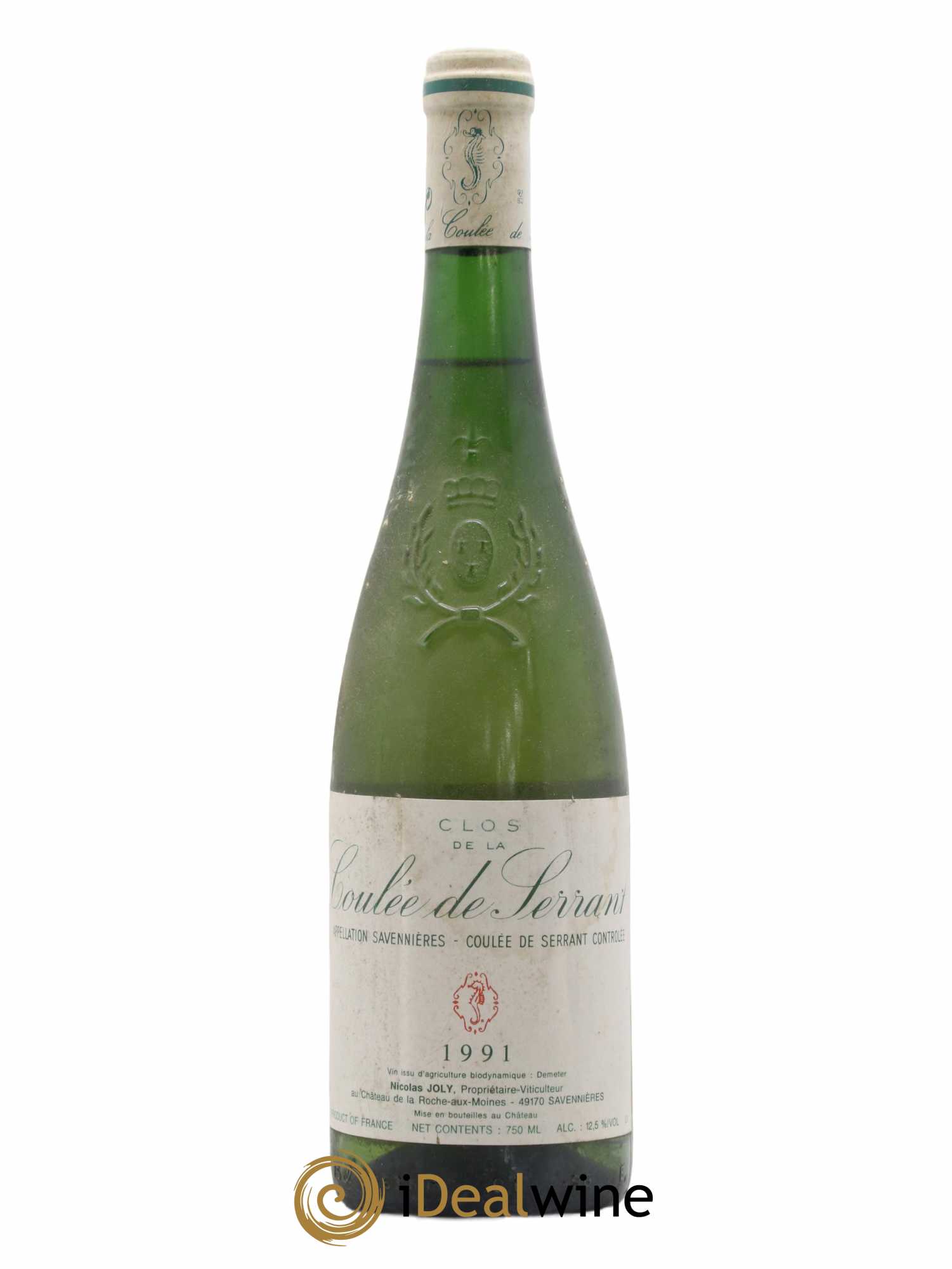 Savennières Clos de la Coulée de Serrant Vignobles de la Coulée de Serrant - Nicolas Joly 1991 - Lot de 1 bouteille - 0