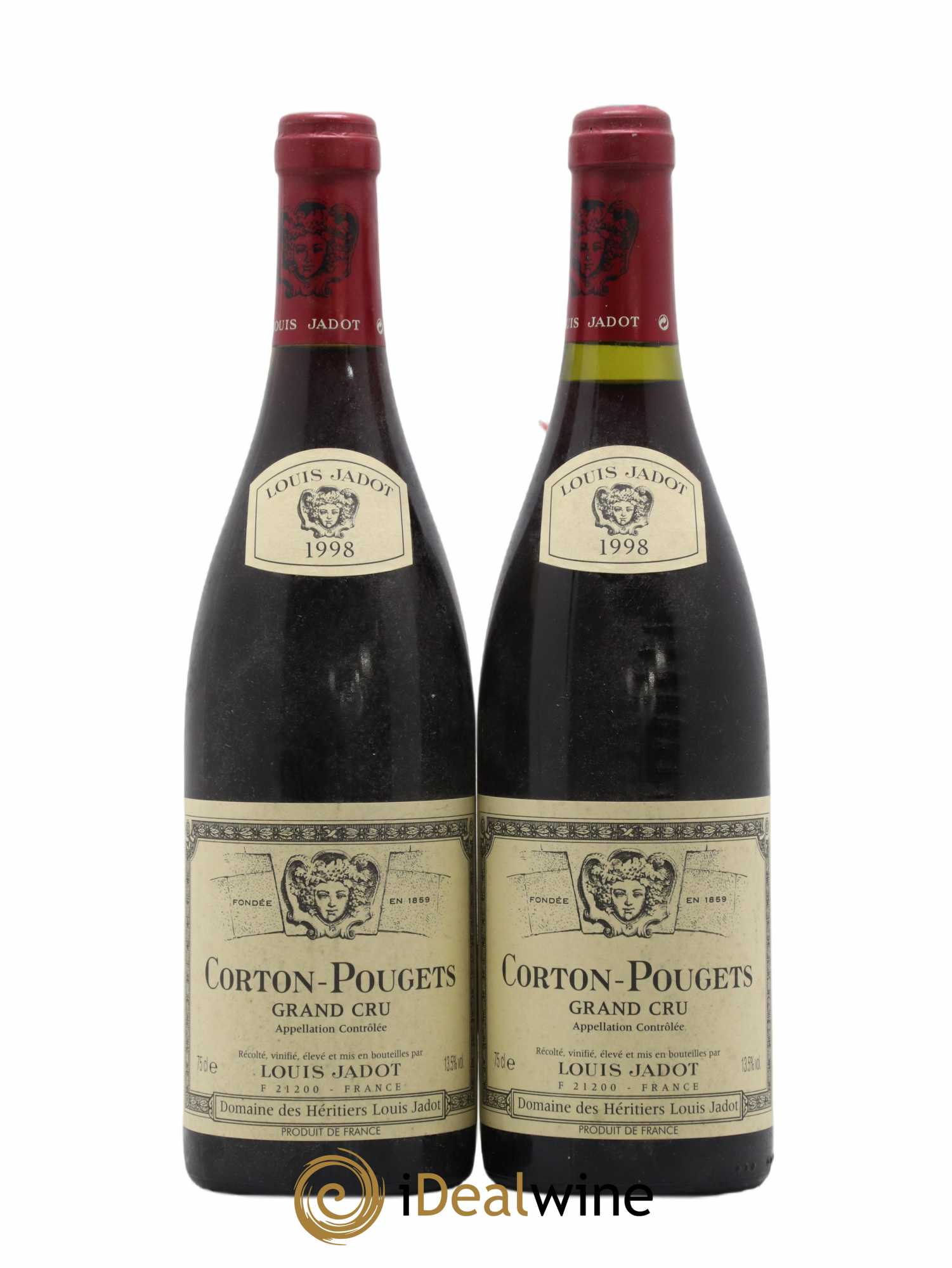 Corton Grand Cru Pougets Maison Louis Jadot 1998 - Lot de 2 bouteilles - 0