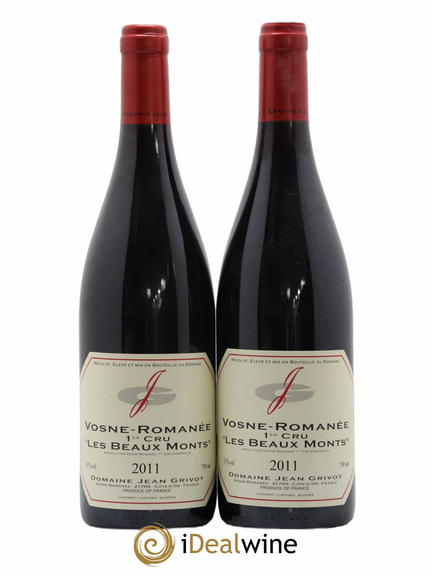 Vosne-Romanée 1er Cru Les Beaux-Monts Jean Grivot 2011 - Lot de 2 bouteilles - 0