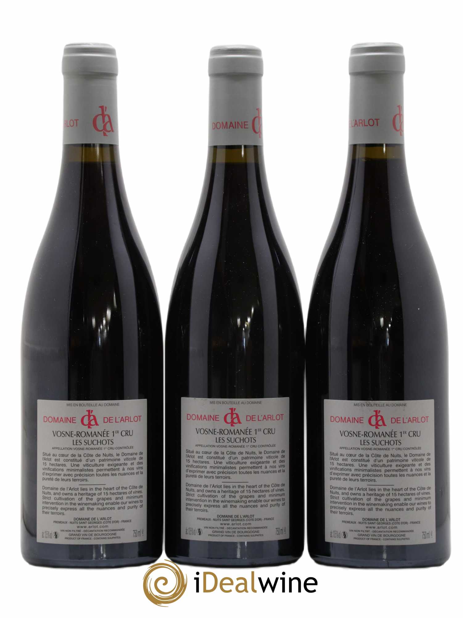 Vosne-Romanée 1er Cru Les Suchots Domaine de l'Arlot 2014 - Lot de 3 bouteilles - 1