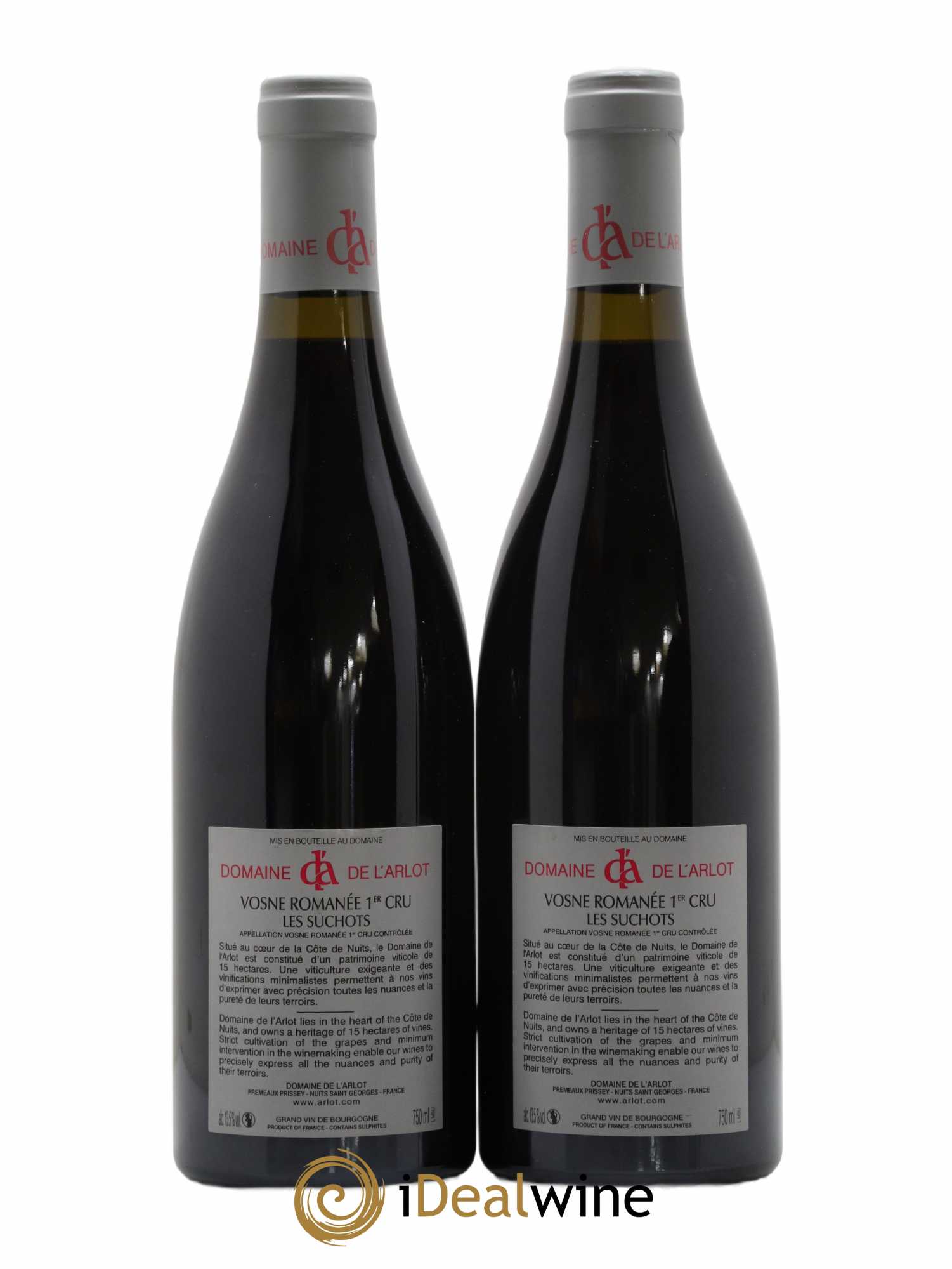 Vosne-Romanée 1er Cru Les Suchots Domaine de l'Arlot 2015 - Lot de 2 bouteilles - 1