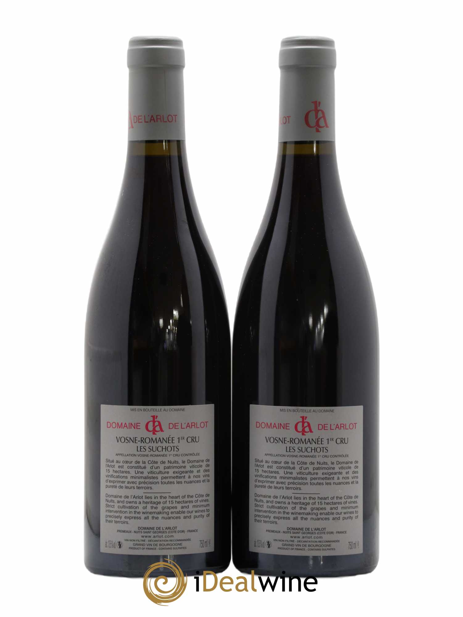 Vosne-Romanée 1er Cru Les Suchots Domaine de l'Arlot 2014 - Lotto di 2 bottiglie - 1