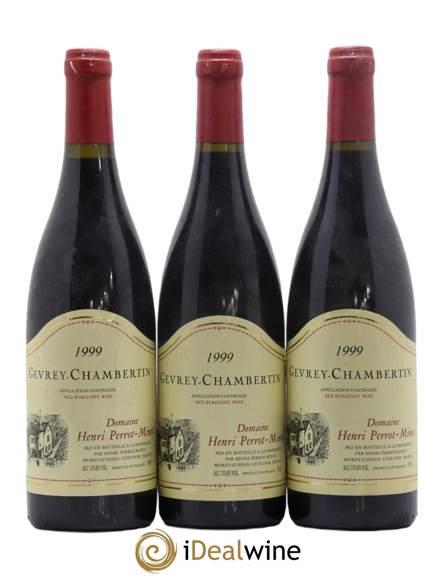 Gevrey-Chambertin Perrot-Minot 1999 - Lot de 3 bouteilles - 0