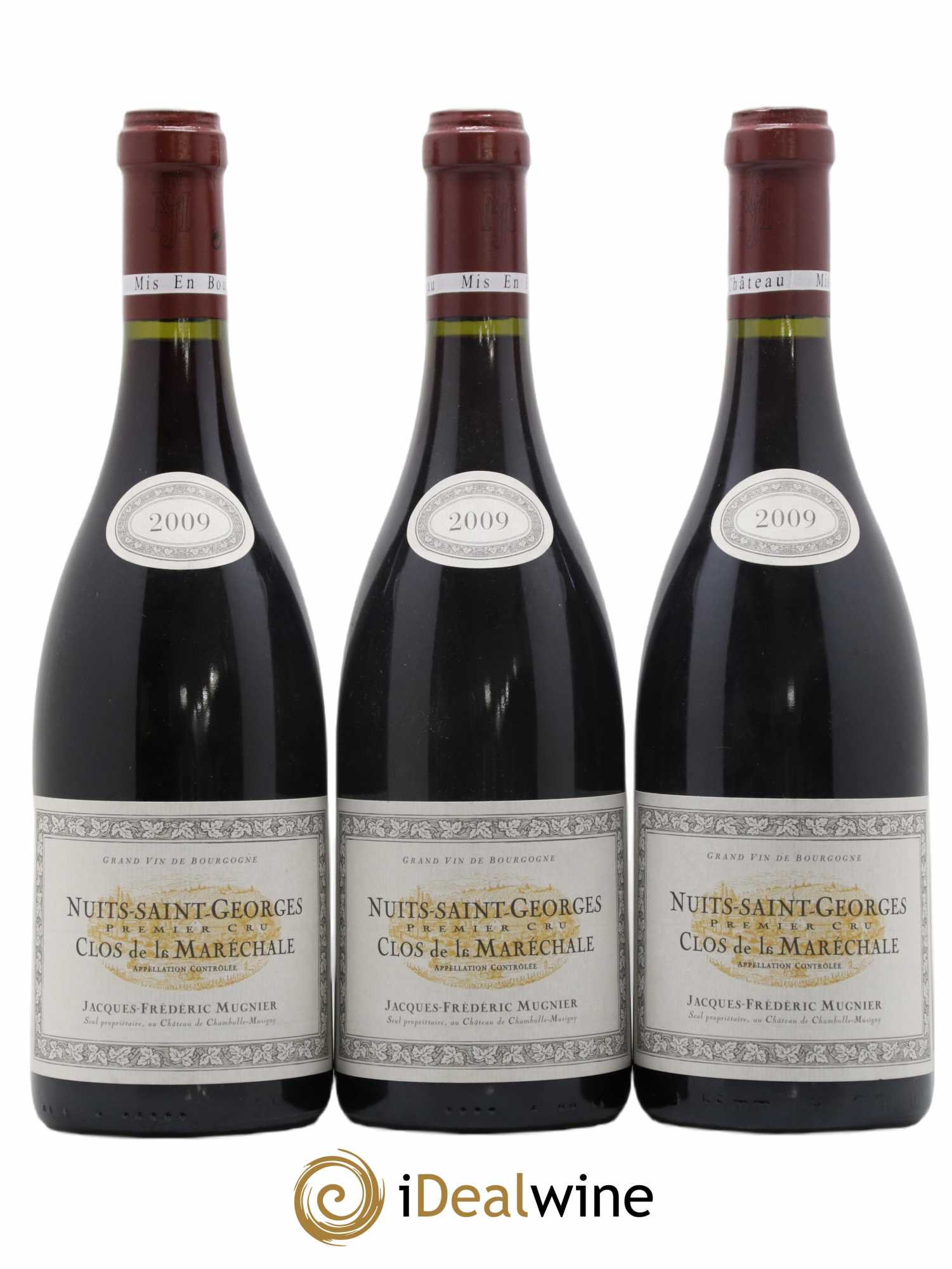 Nuits-Saint-Georges 1er Cru Clos de La Maréchale Jacques-Frédéric Mugnier 2009 - Lot de 3 bouteilles - 0
