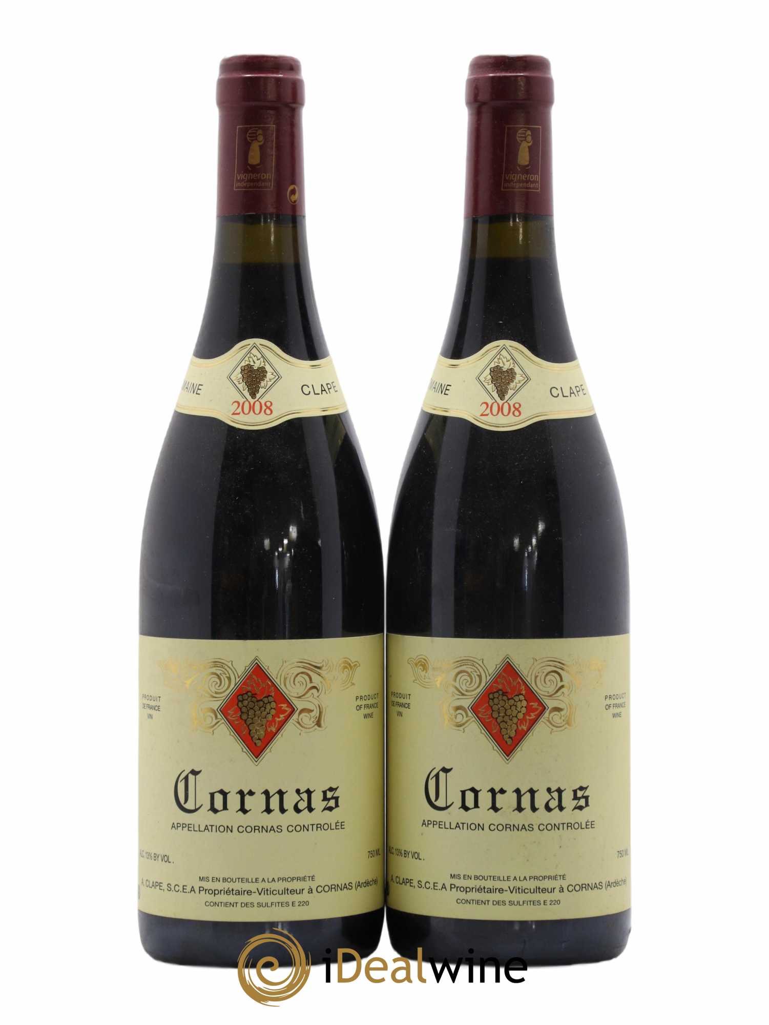 Cornas Auguste Clape 2008 - Lot de 2 bouteilles - 0