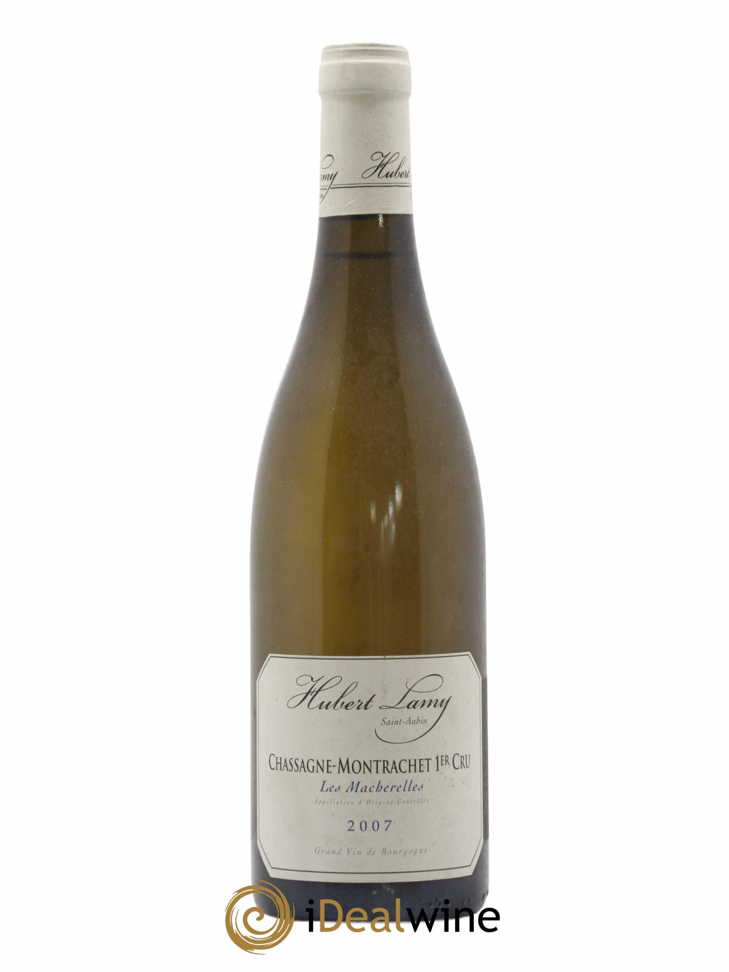 Chassagne-Montrachet 1er Cru Les Macherelles Hubert Lamy 2007 - Lot de 1 bouteille - 0