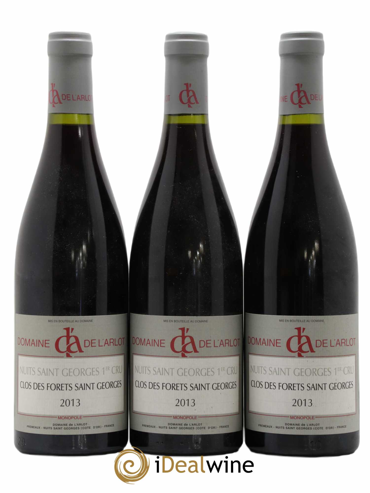 Nuits-Saint-Georges 1er Cru Clos des Forêts Saint-Georges Domaine de l'Arlot 2013 - Lot de 3 bouteilles - 0