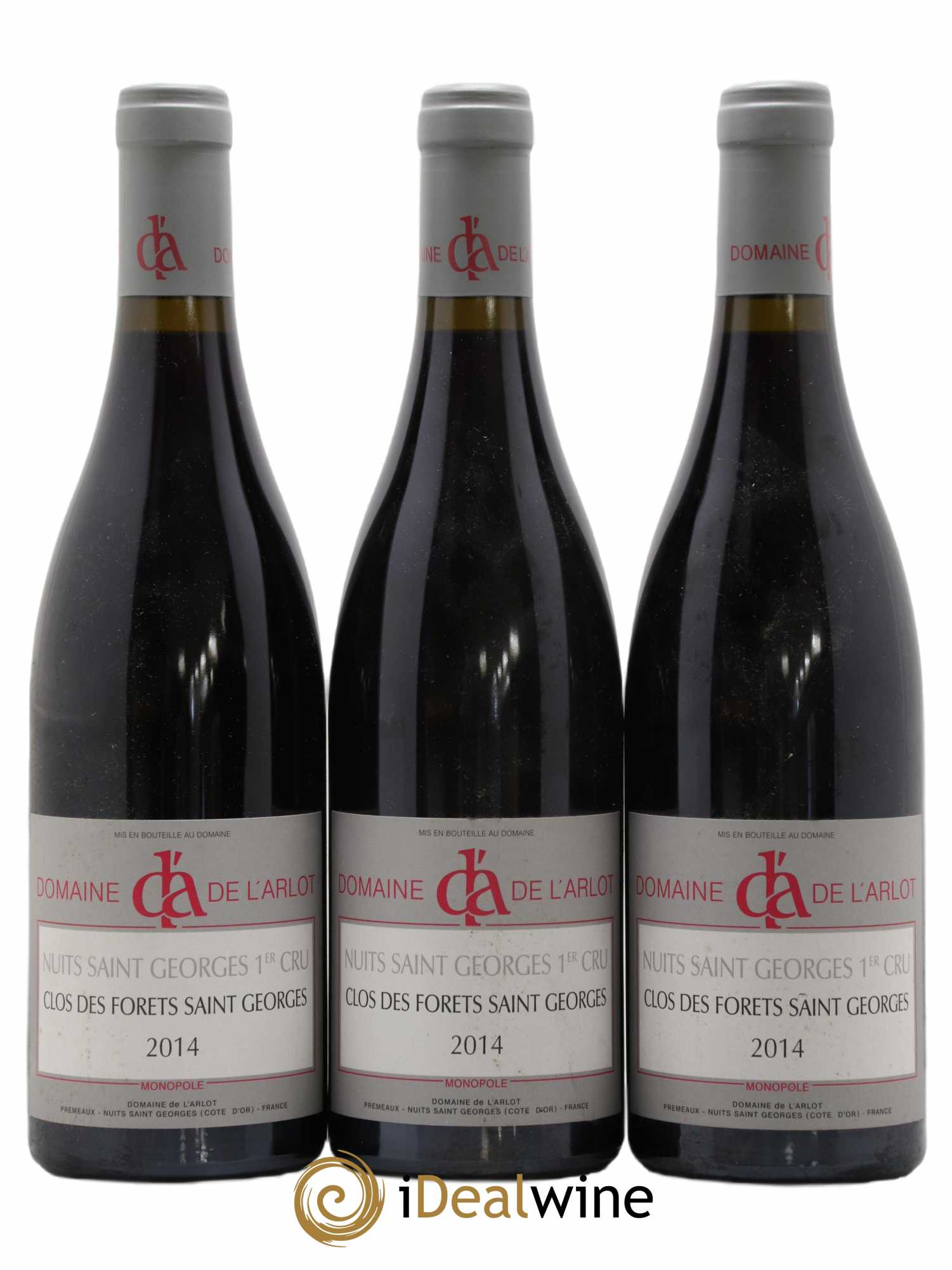 Nuits-Saint-Georges 1er Cru Clos des Forêts Saint-Georges Domaine de l'Arlot 2014 - Lot de 3 bouteilles - 0