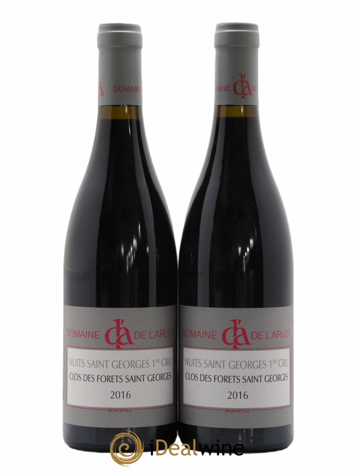 Nuits-Saint-Georges 1er Cru Clos des Forêts Saint-Georges Domaine de l'Arlot 2016 - Lot de 2 bouteilles - 0