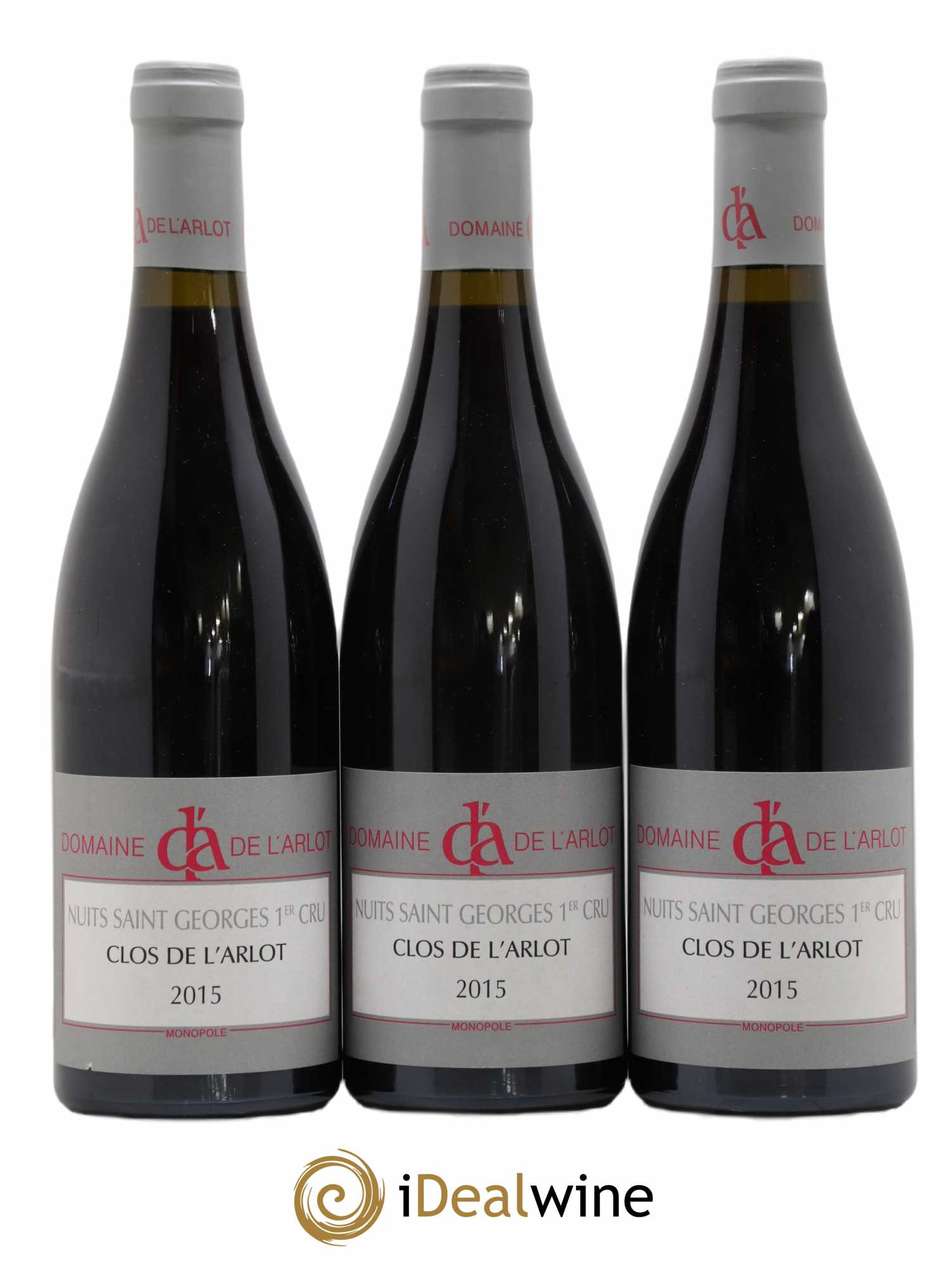 Nuits-Saint-Georges 1er Cru Clos de l'Arlot Domaine de l'Arlot 2015 - Lot de 3 bouteilles - 0