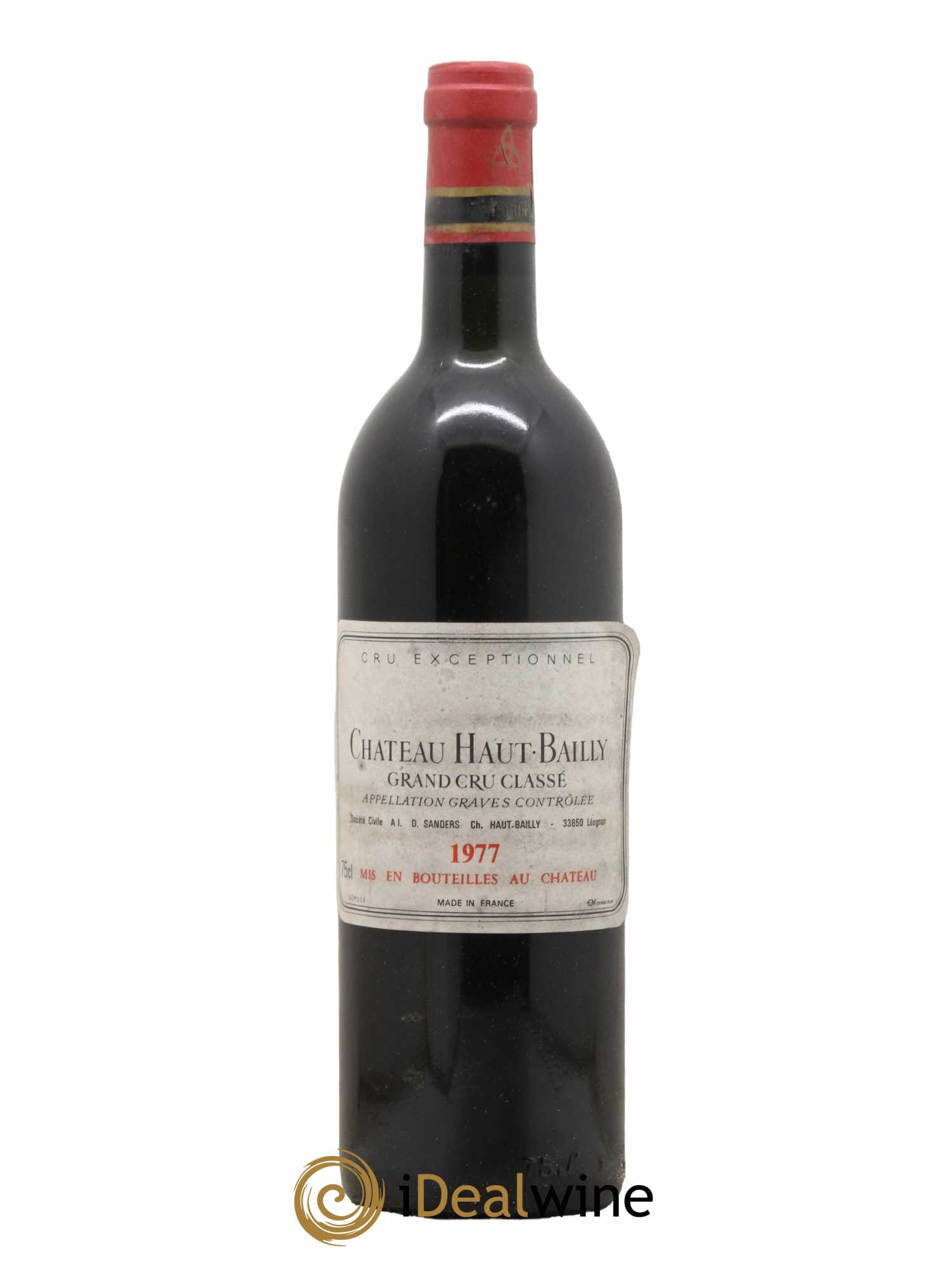 Château Haut-Bailly Cru Classé de Graves 1977 - Lot de 1 bouteille - 0